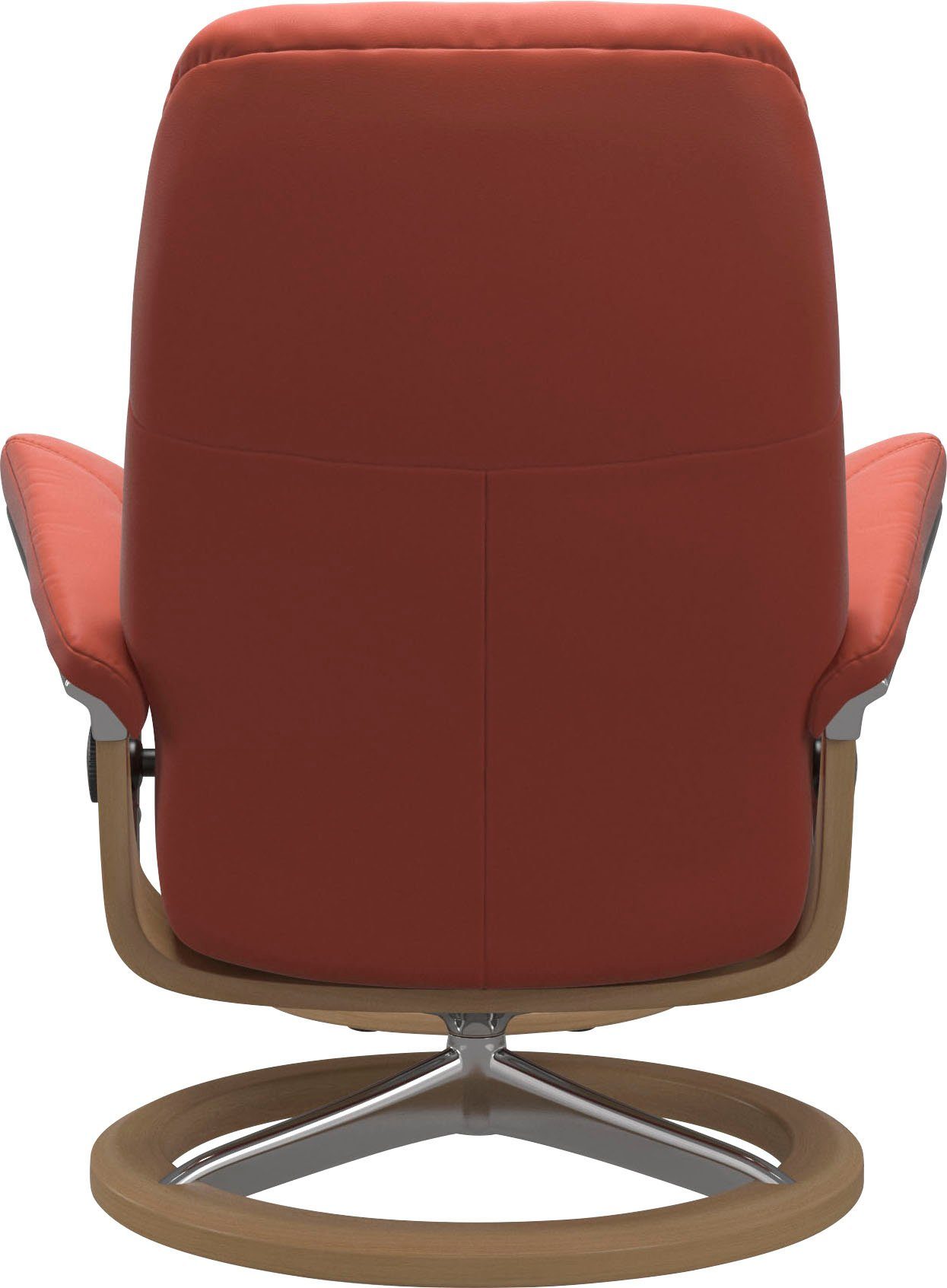 Stressless® Relaxsessel Consul (Set, Relaxsessel mit Hocker), mit Hocker, mit Signature Base, Größe S, Gestell Eiche