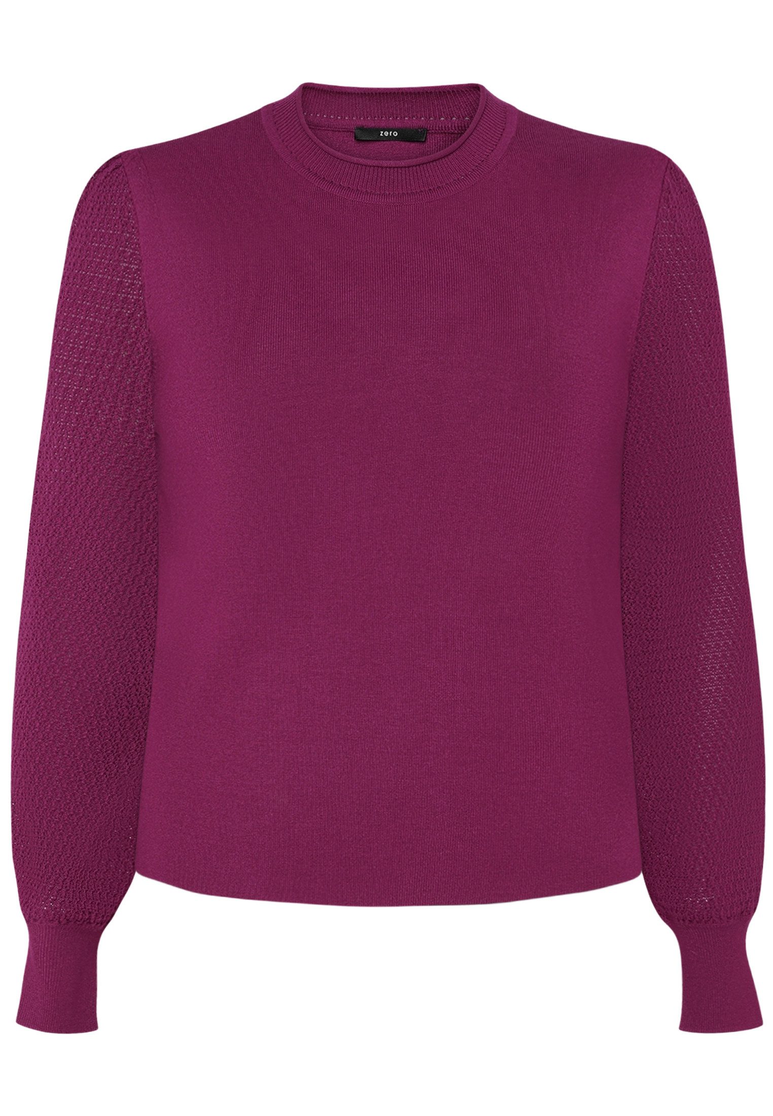 Zero Strickpullover Damen mit Puffärmeln (1-tlg) Plain/ ohne Details günstig online kaufen
