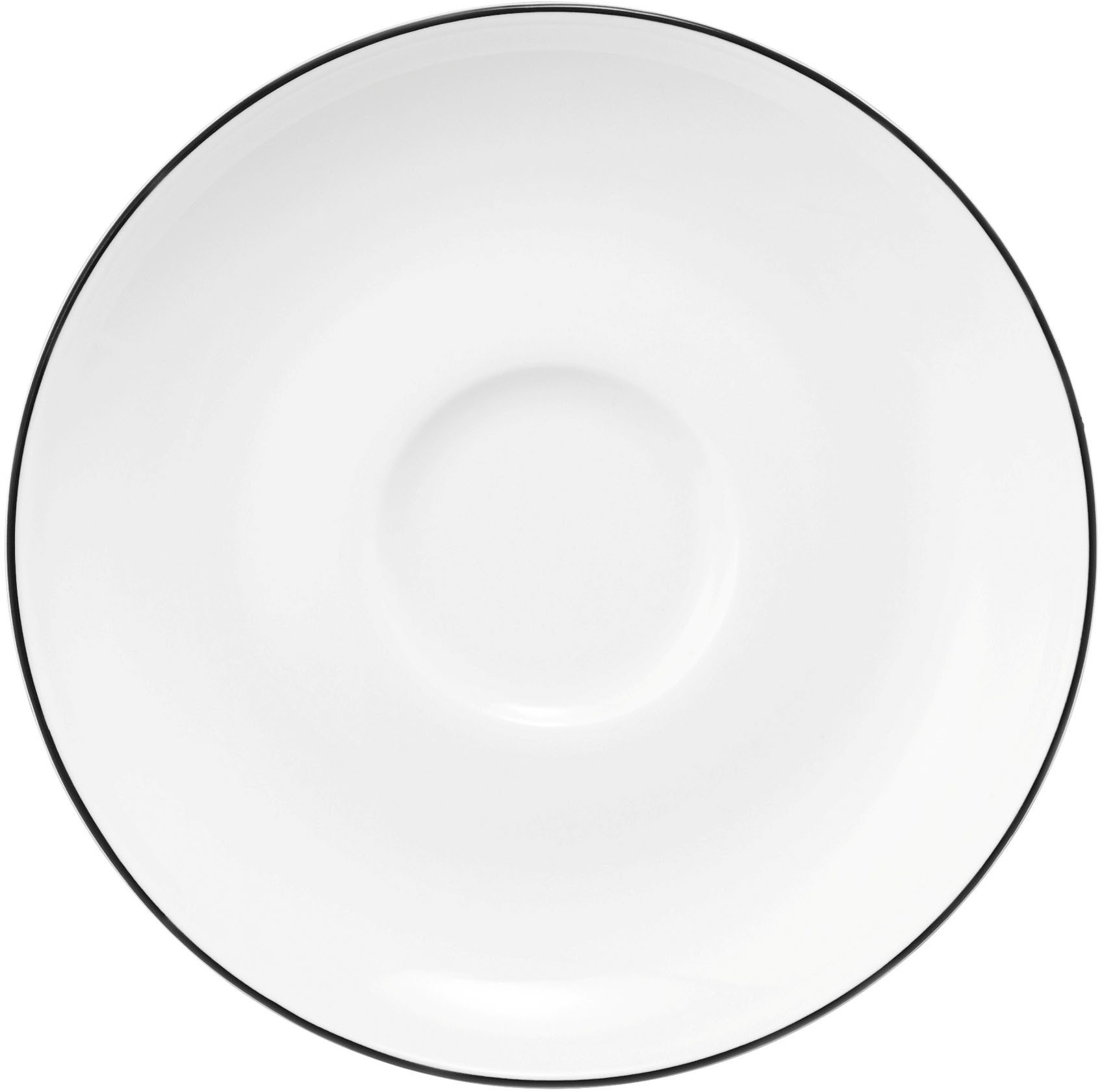 Seltmann Weiden Untertasse Lido Black Line, (1 St), Espressountertasse 12 cm