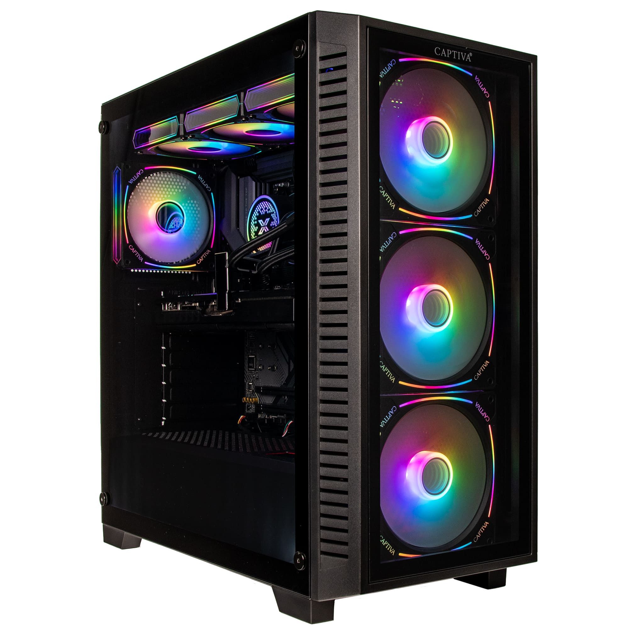 CAPTIVA Ultimate Gaming R73-678 PC (AMD Ryzen 7 7800X3D, Radeon™ RX 7900 XTX, 32 GB RAM, 2000 GB SSD, Wasserkühlung, WLAN, ohne Betriebssystem)