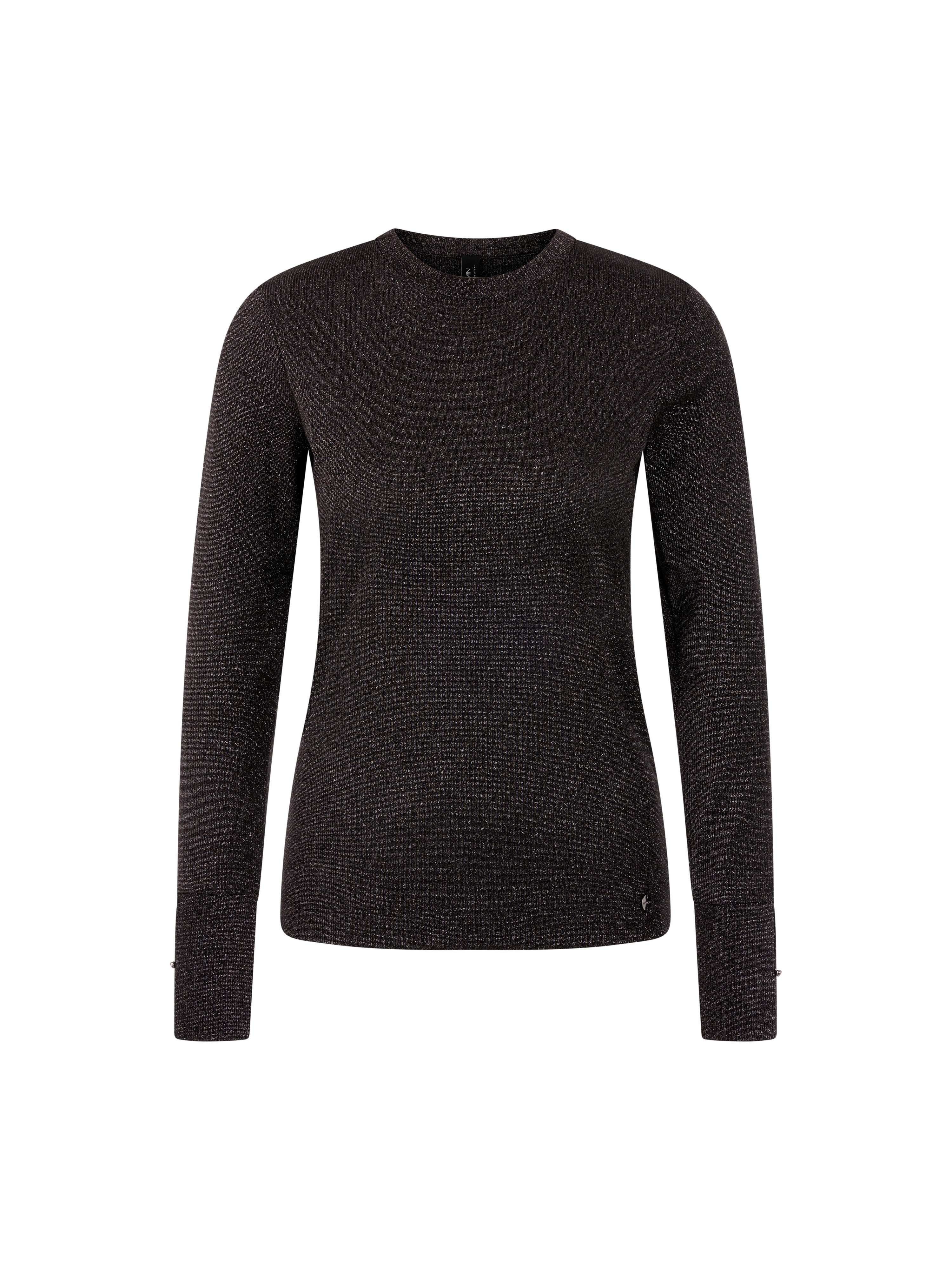 Marc Cain Langarmshirt Urban Office Premium Damenmode Lurex, schmal geschnitten, dezenter Schimmer – Bild 5 von 5