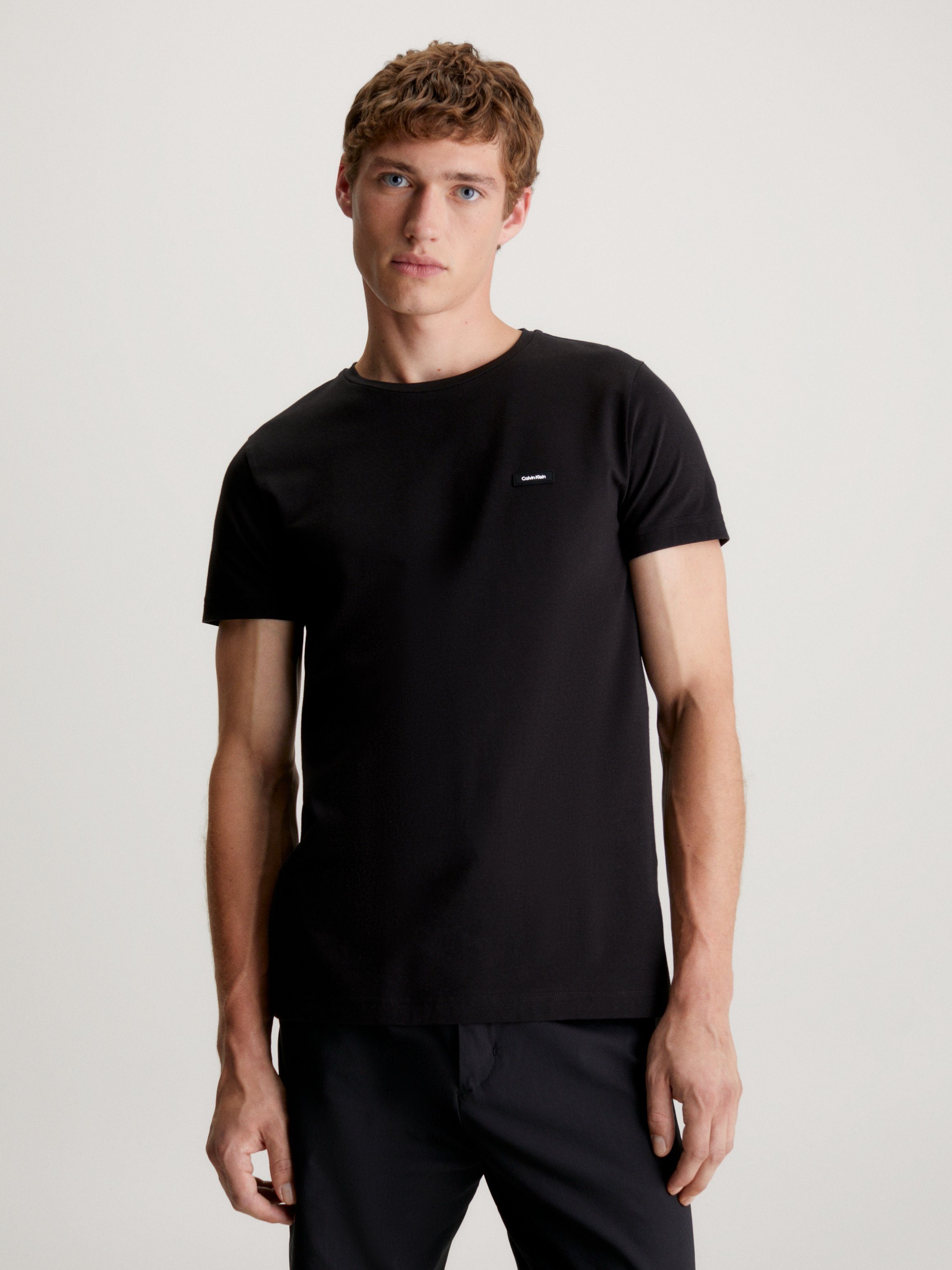 Calvin Klein T-Shirt "STRETCH SLIM FIT T-SHIRT", mit Rundhalsausschnitt günstig online kaufen