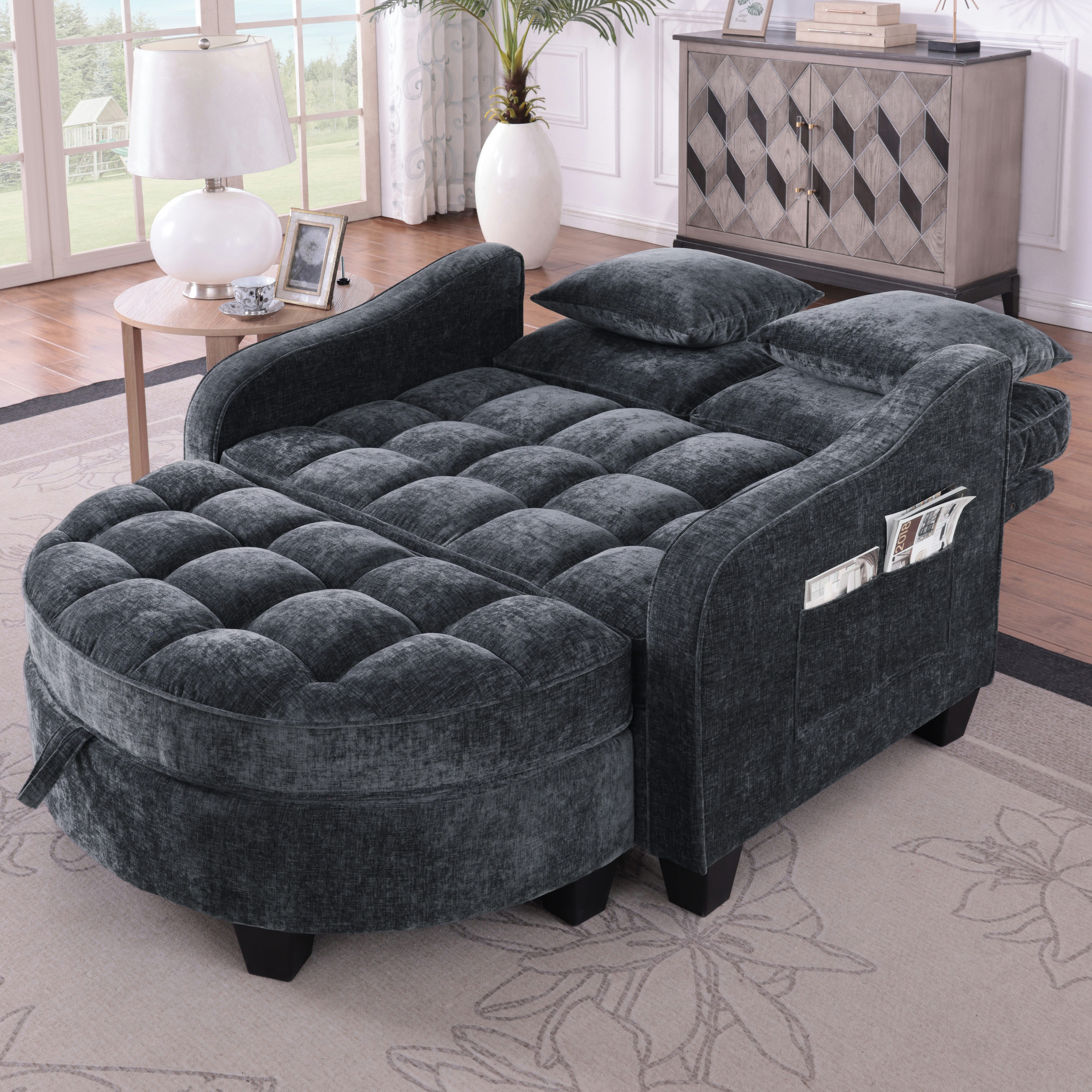 Odikalo Schlafsofa Multifunktions 2-in-1 Sofa-Bett Aufbewahrungs-Hocker Meh günstig online kaufen