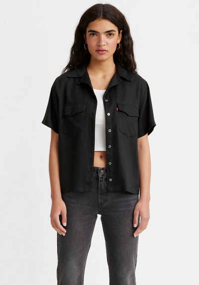 Levi's® Shirtbluse EMBER SS BOWLING SHIRT glänzender Satin