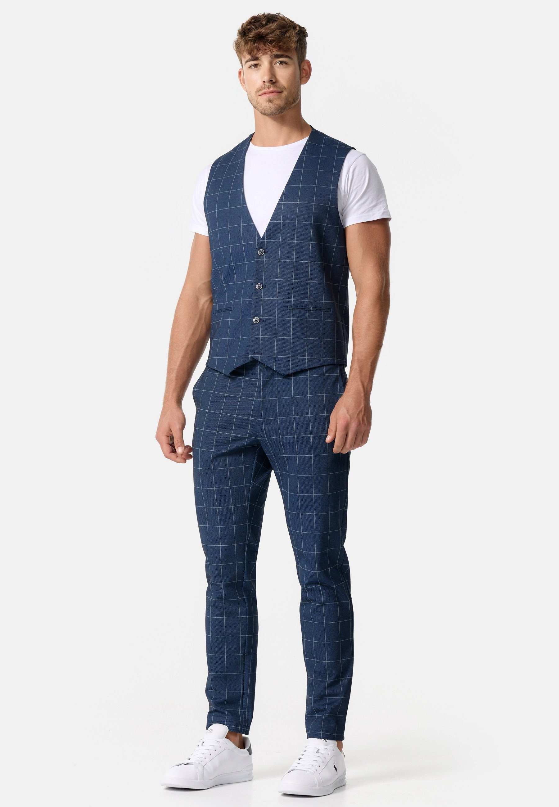 Jeff Anzugweste Herren JFTate Anzug Weste Herrenweste