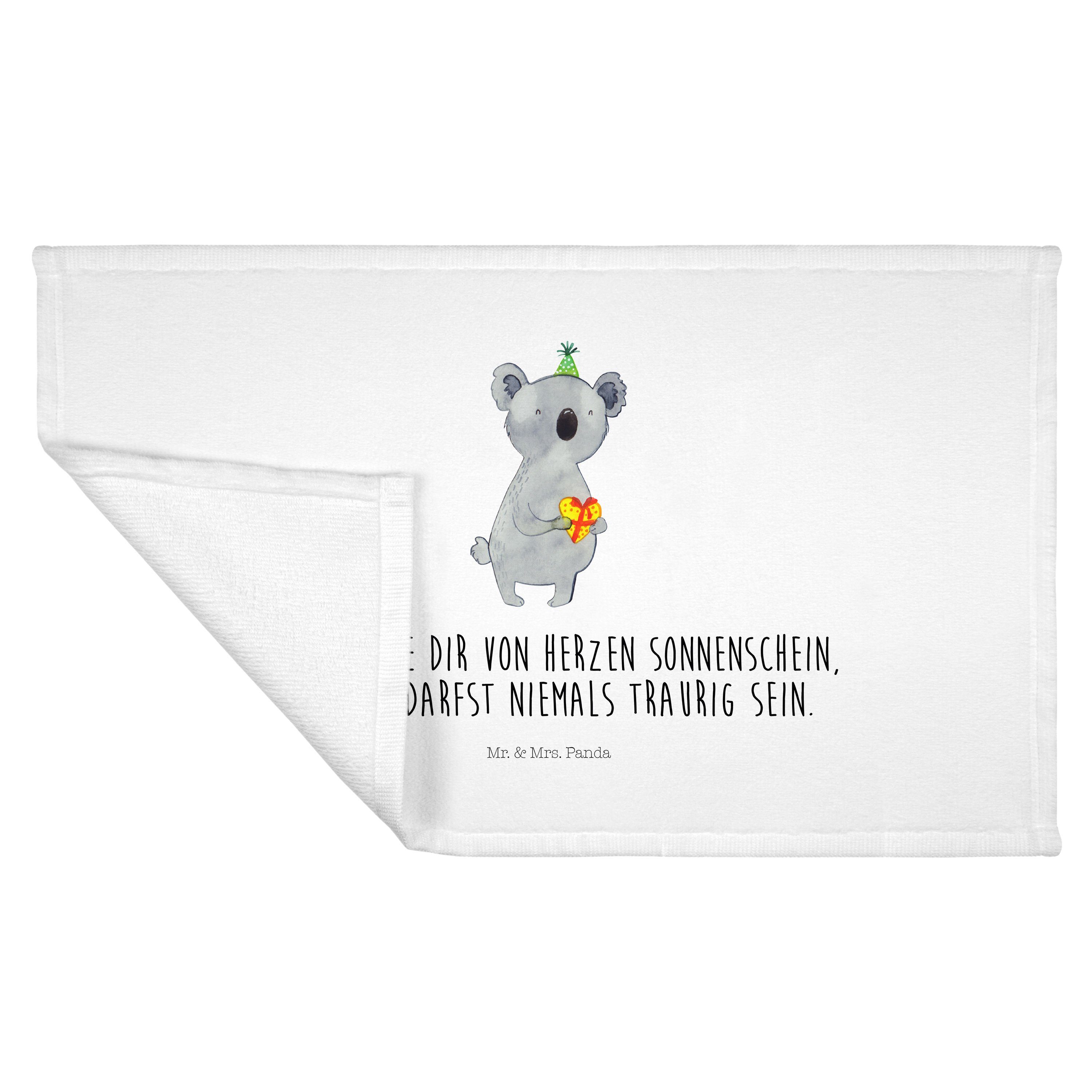 Handtuch, (1-St) Frottie, Handtuch Weiß Mrs. Mr. Panda Sport & - Koalabär, Koala Geburtstag, - Geschenk