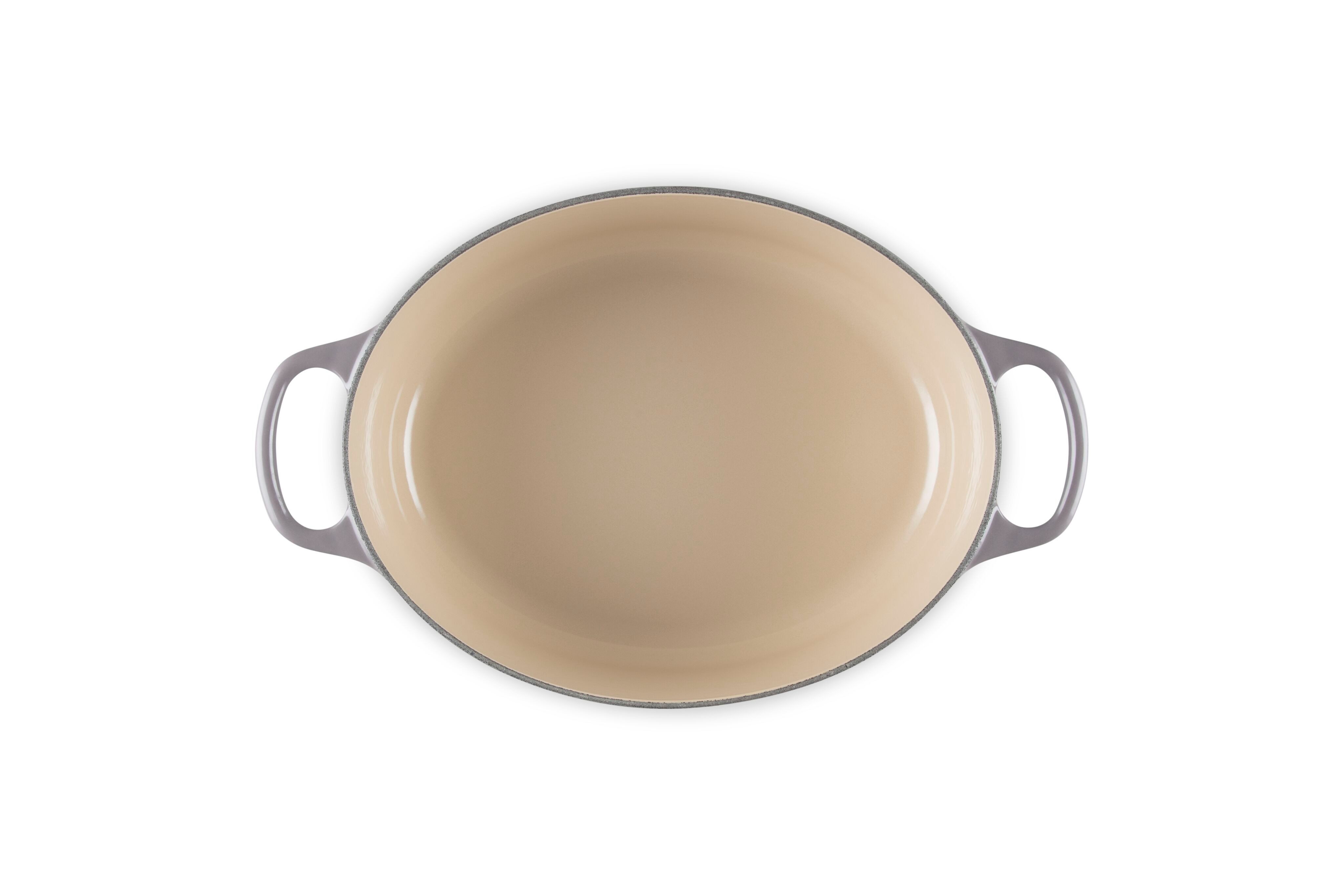 LE CREUSET Bräter Gusseisen-Bräter mit Deckel, Oval, Gusseisen, Oval, 4,43 kg, Flint, 21178274442430 – Bild 4 von 5