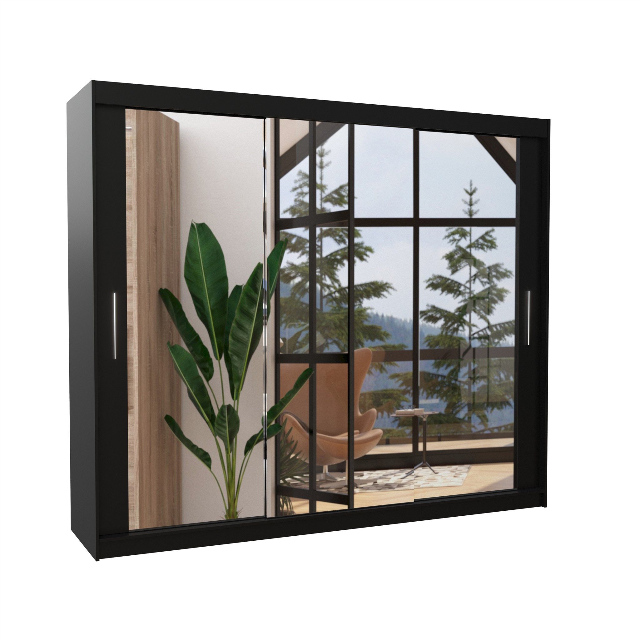 Fun Möbel Schiebetürenschrank Schrank SHINE 250 x 215 x 58 cm
