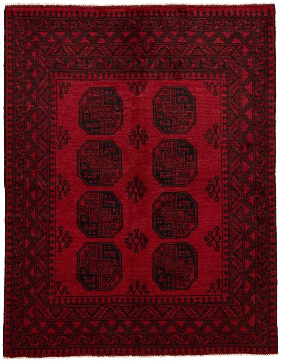 Orientteppich Afghan Akhche 149x194 Handgeknüpfter Orientteppich, Nain Trading, rechteckig, Höhe: 6 mm | Kurzflor-Teppiche