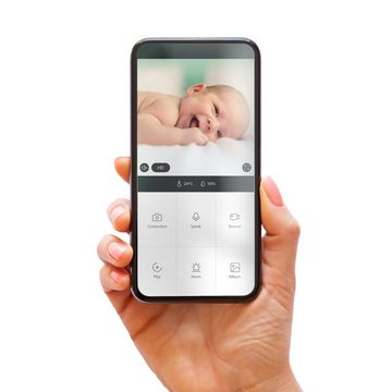 Alecto Video-Babyphone SMARTBABY5BK, SMART-HOME Wifi-Babyphone mit HD-Kamera & kostenloser IOS/Android App