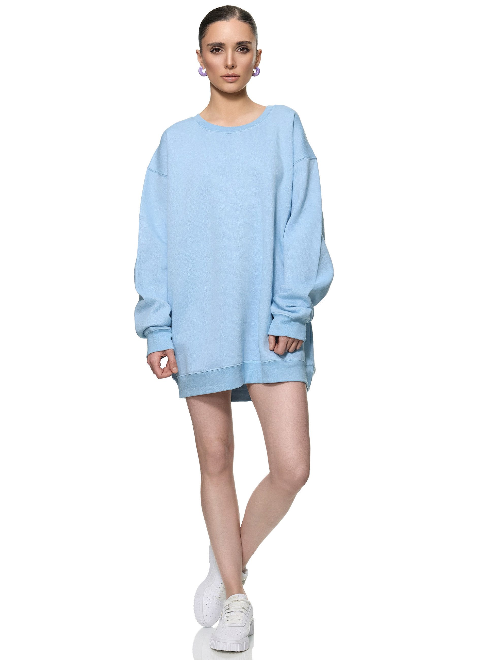 Worldclassca Longsweatshirt Worldclassca Oversized Sweatshirt Einfarbig Uni Langarmshirt Pullover
