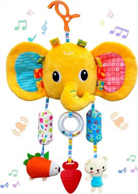 RefinedFlare Tierkuscheltier Hängende Spielzeuge mit Glöckchen, ansteckbare Babysitzspielzeuge, (1-tlg)