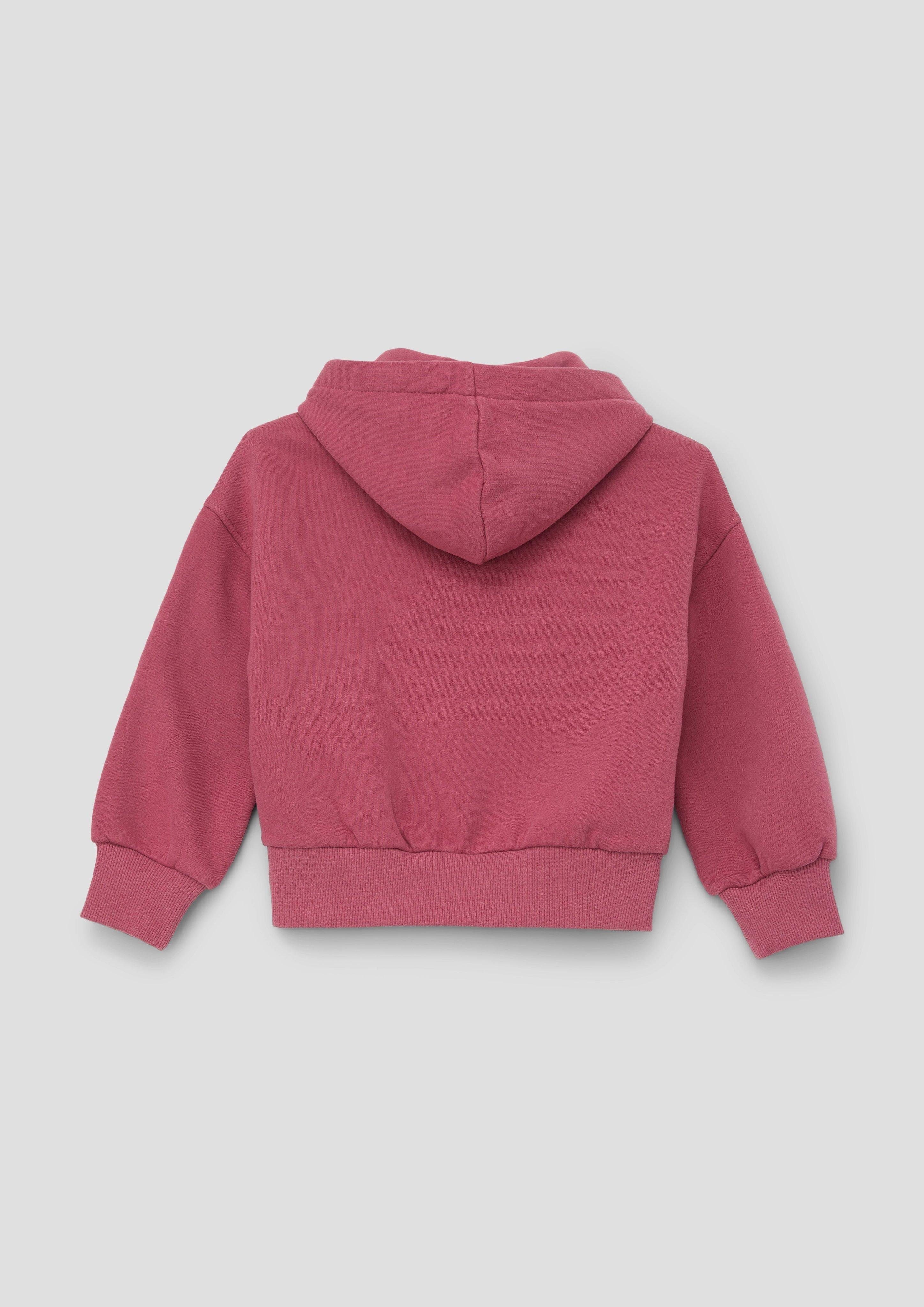 s.Oliver Sweatshirt Sweatshirt mit Pailletten Pailletten-Stern pink