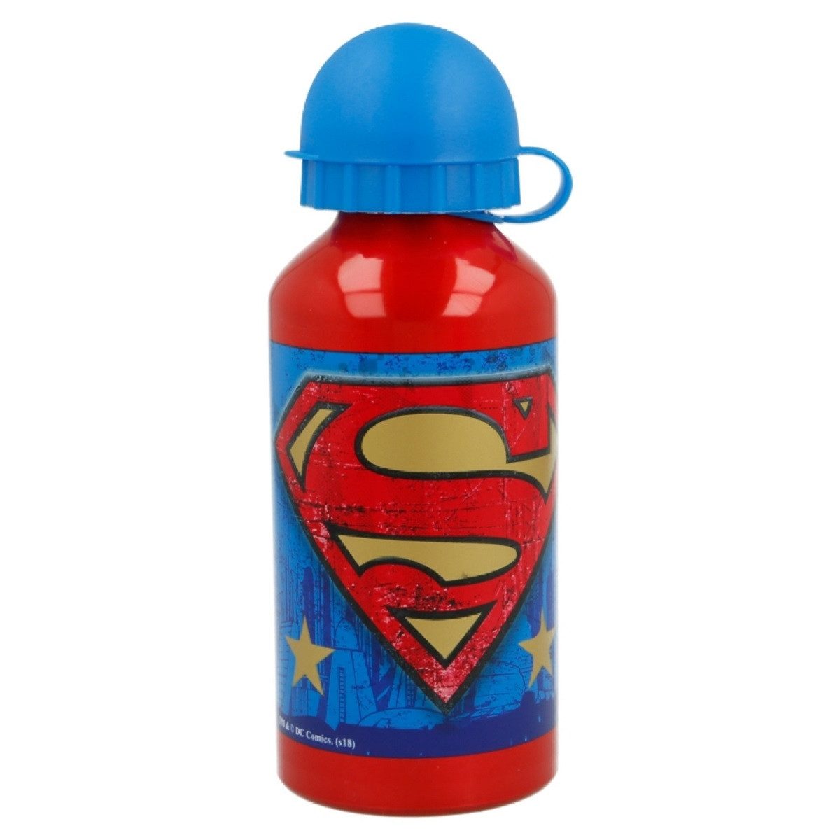 Superman Trinkflasche Aluminium Trinkflasche 400 ml – mit Sicherheitsverschluss