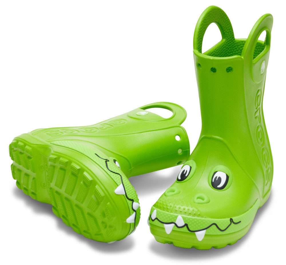 Crocs Toddler Handle It Duke Rain Boot Gummistiefel Regenstiefel, Matschstiefel mit Krokodil-Motiv