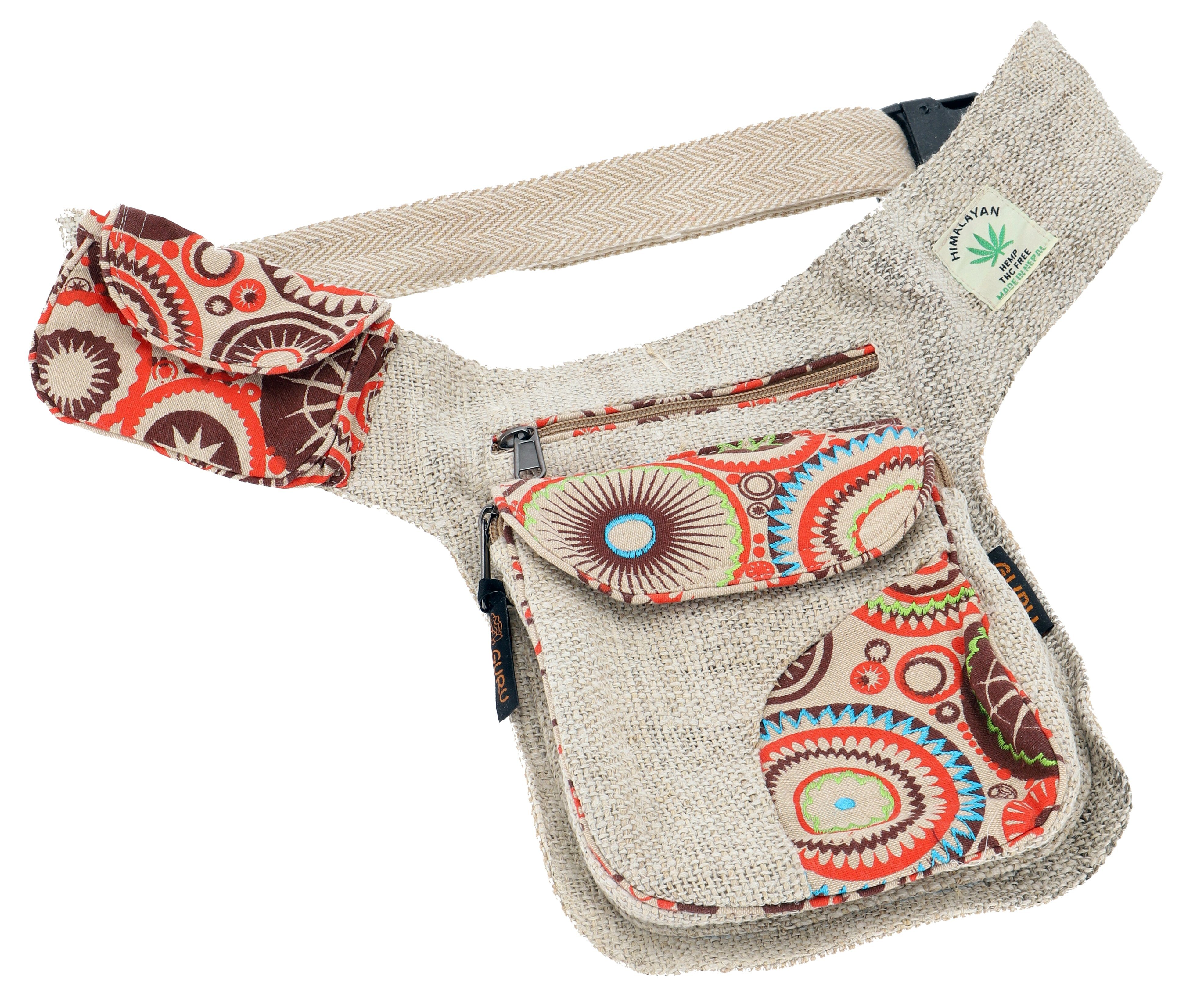 Guru-Shop Gürteltasche Hanf Ethno Sidebag, Nepal patchwork.. günstig online kaufen