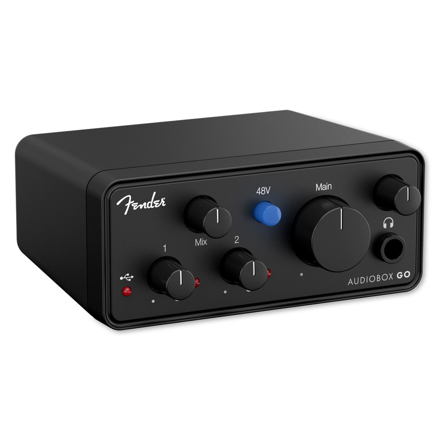 Fender Fender Audio-Interface AudioBox Go 2-Kanal Digitales Aufnahmegerät (Mobiles Audio-Interface im Taschenformat)