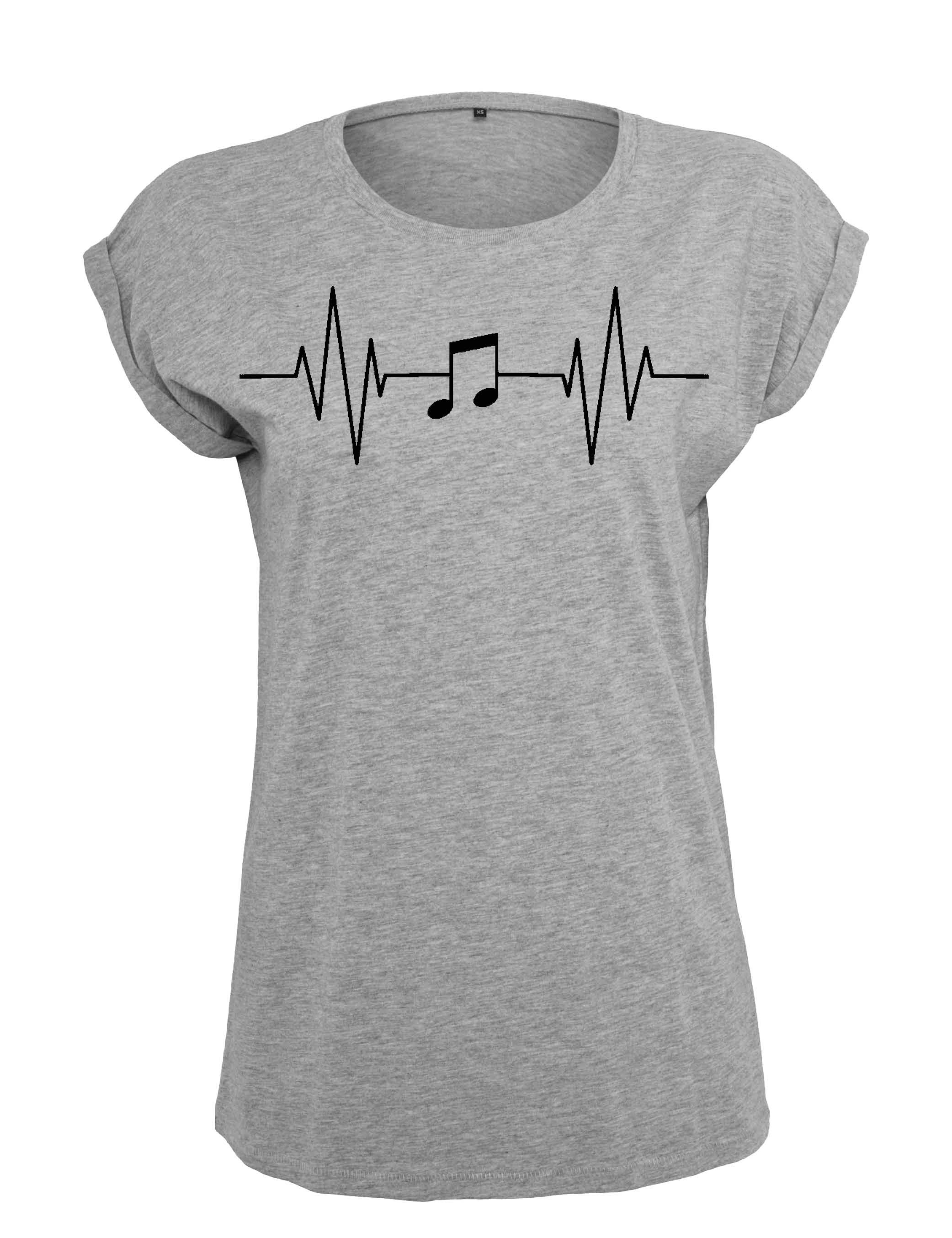 Youth Designz Print-Shirt "Heartbeat Music" Damen günstig online kaufen