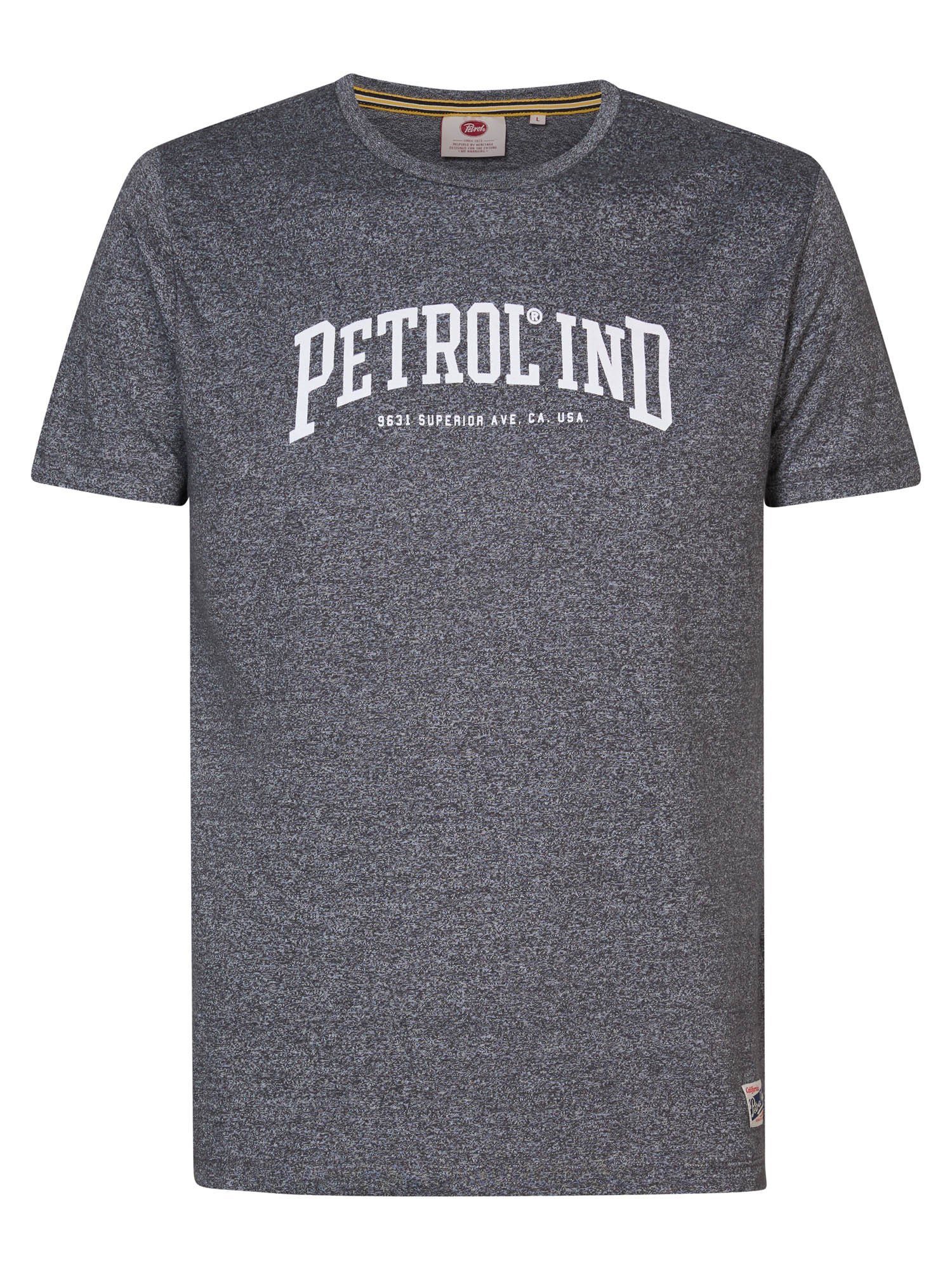 Petrol Industries Kurzarmshirt T-Shirt T-Shirt dunkelgrau