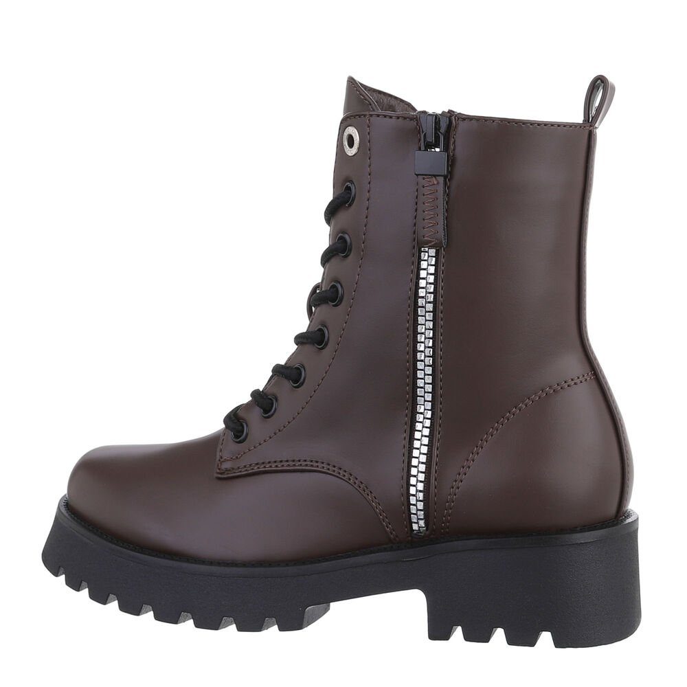 Damen Schnürschuhe Freizeit Schnürstiefelette