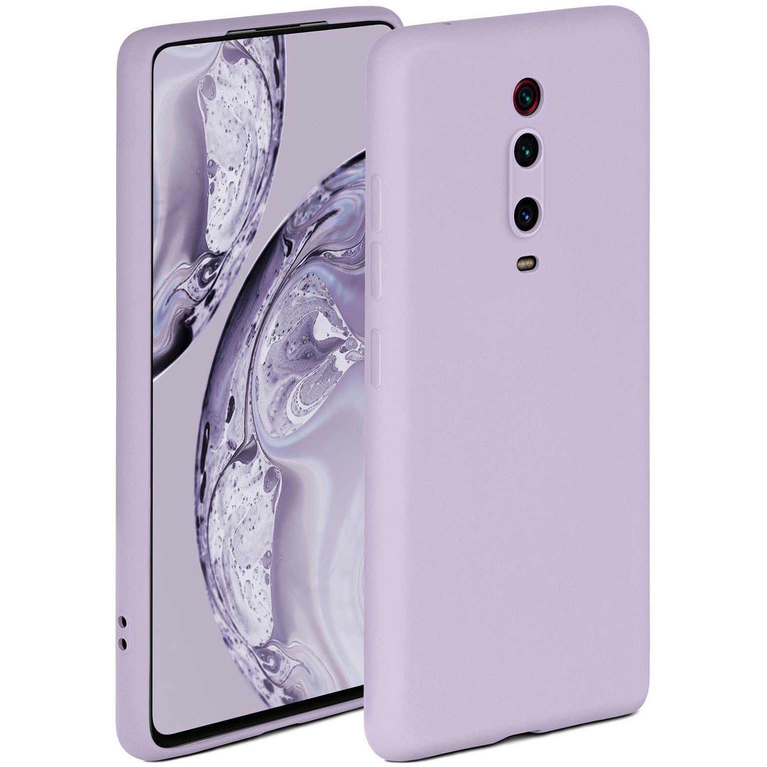 ONEFLOW Handyhülle für Xiaomi Mi 9T Pro Hülle Silikon Soft Case Flieder 6,39 Zoll, Silikonhülle Cover Dünn Handytasche TPU Schutzhülle mit Kameraschutz