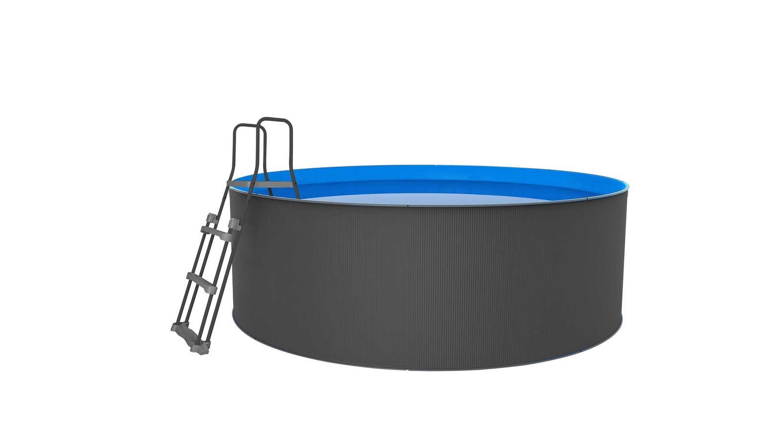 swim & fun Pool Santorini Family Aufstellpool Ø350 x 90 cm