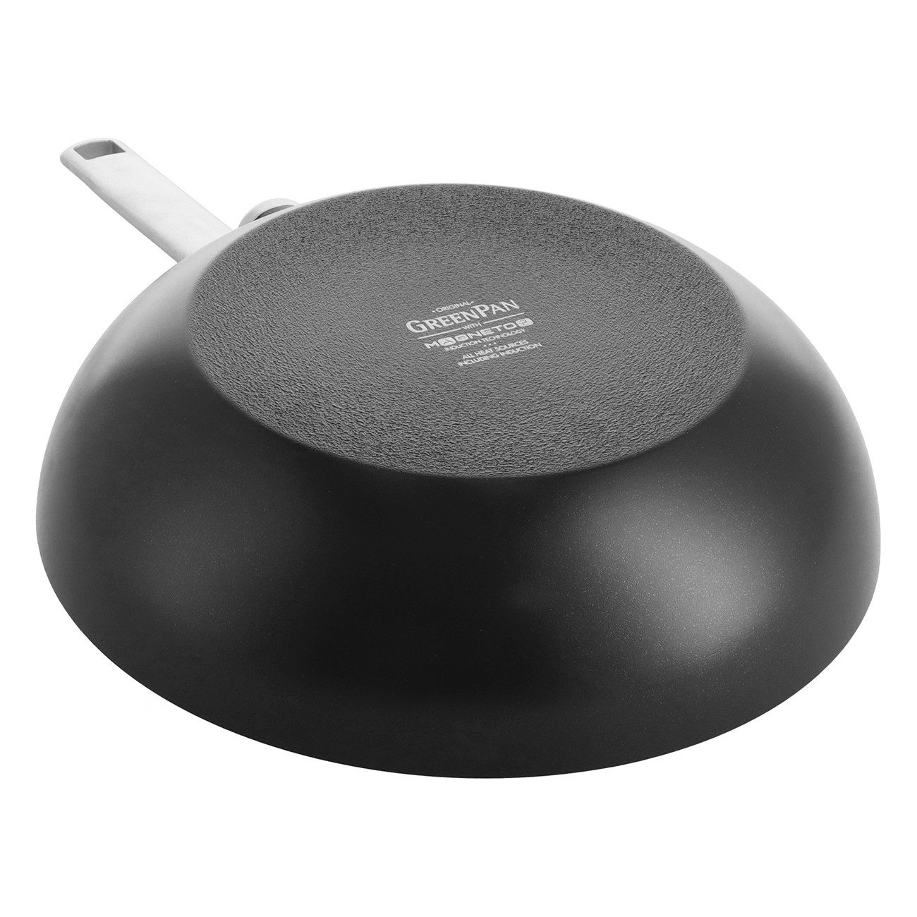 GREENPAN Wok Evolution Wok schwarz 28 cm Spülmaschinenfest alle Herdarten Antihaft, Kunststoff, Kratzfest, Keramik, alle Herdarten, Backofengeeignet Ø 28 cm