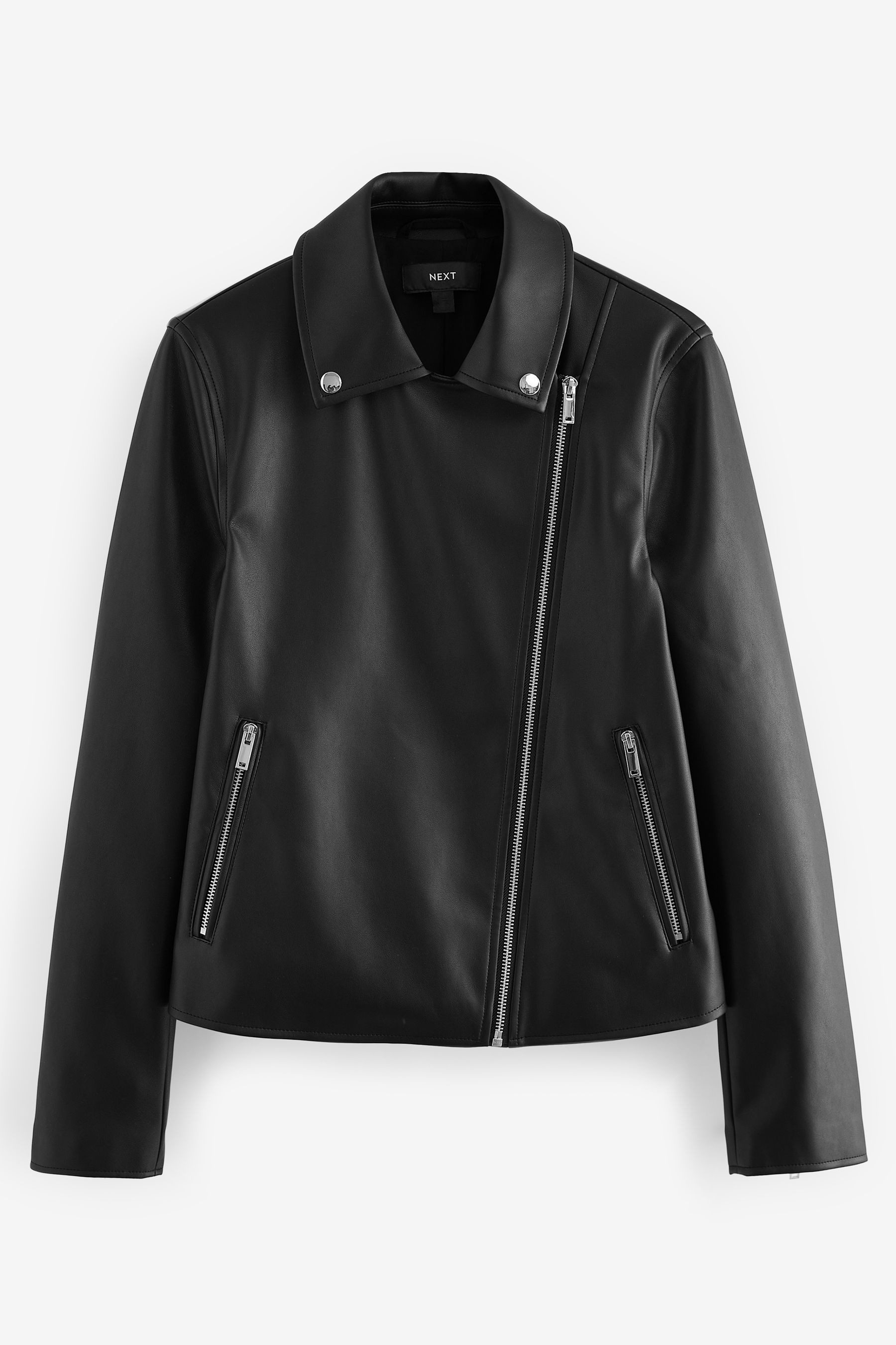 Lederimitatjacke Bikerjacke in Lederoptik