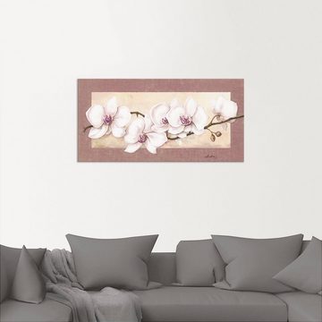 Artland Wandbild Orchideenzweig_in Beerentönen, Blumen (1 St), als Alubild, Outdoorbild, Leinwandbild in verschied. Größen