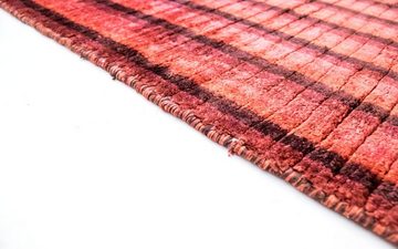Läufer Loribaft Teppich handgewebt rot, morgenland, rechteckig, Höhe: 12 mm, Viskose