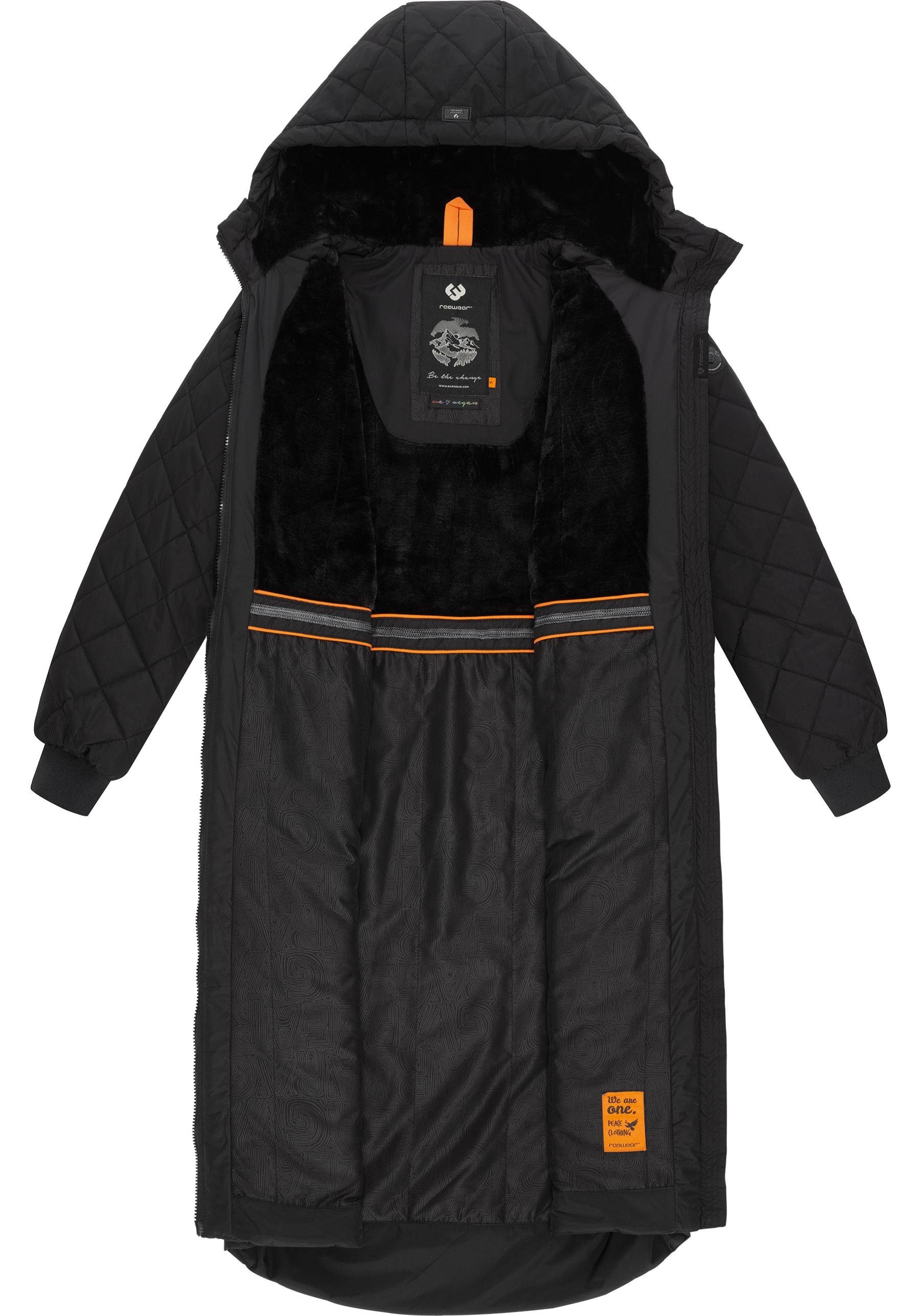 Ragwear Steppmantel Niran stylischer, gesteppter Winterparka mit gefütterter Kapuze