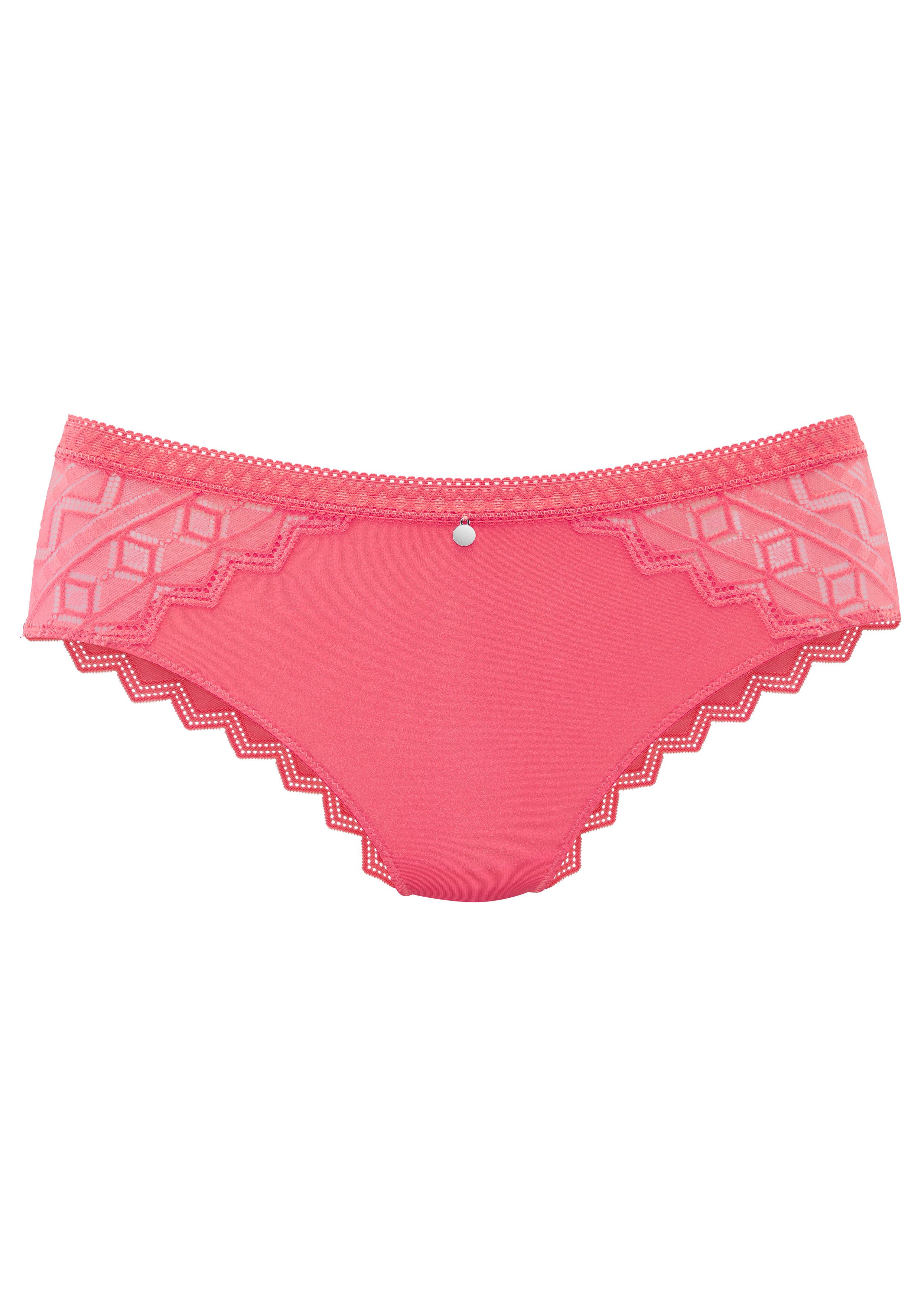 s.Oliver Slip Romane mit graphischer Spitze in transparenter Optik