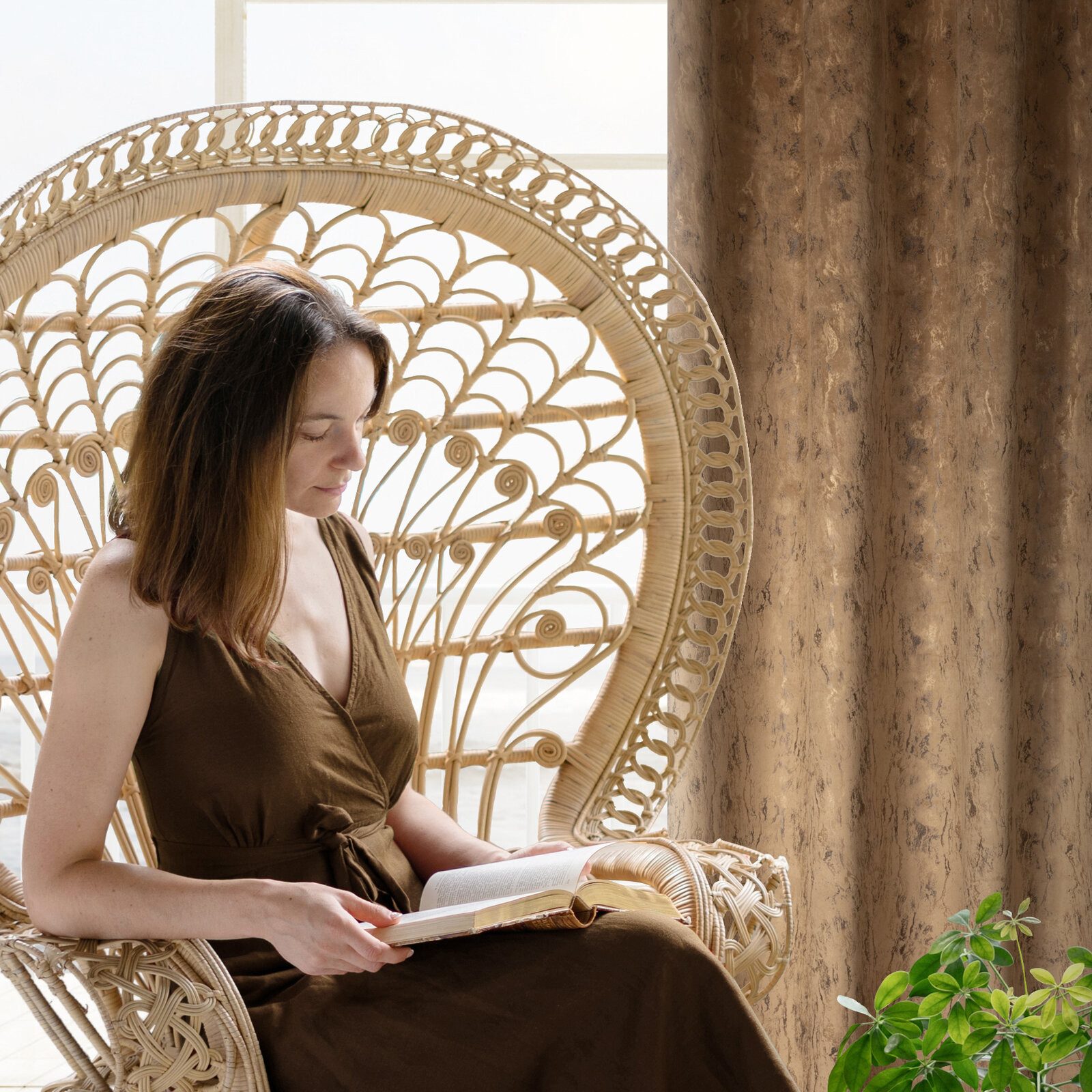 Eurofirany Vorhang CORNELIA, Ösen, Glamour günstig online kaufen