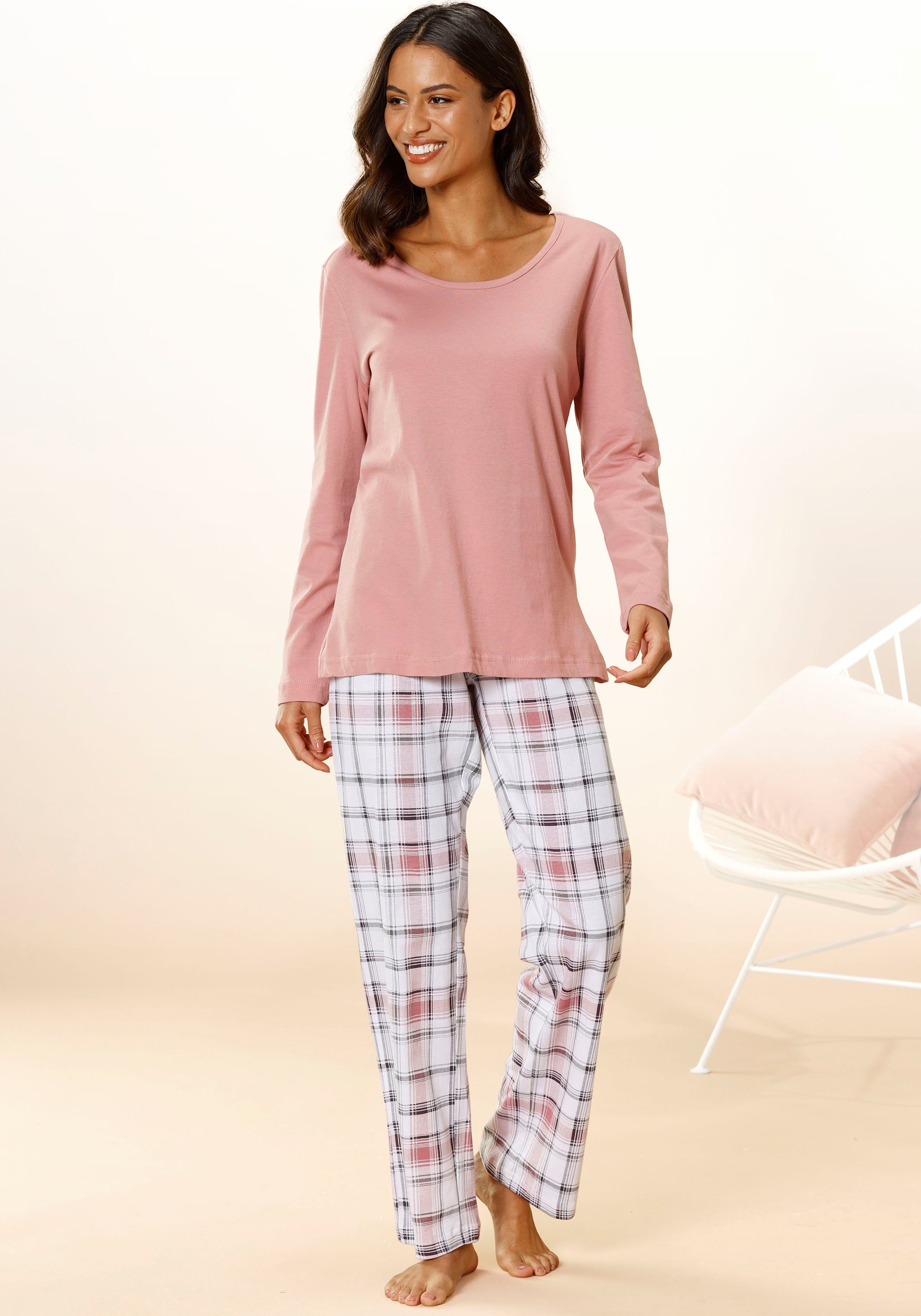 Arizona Pyjama (2 tlg) mit Karo Muster