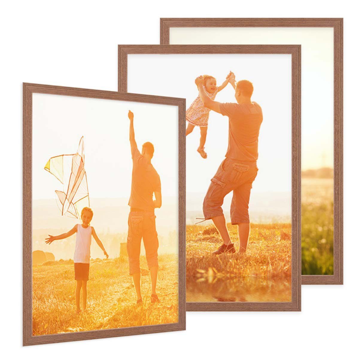 PHOTOLINI Bilderrahmen 3er Set im Landhaus-Stil günstig online kaufen