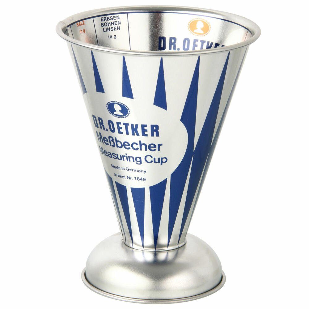 Dr. Oetker Messbecher Nostalgie-Design Weißblech, Nostalgie