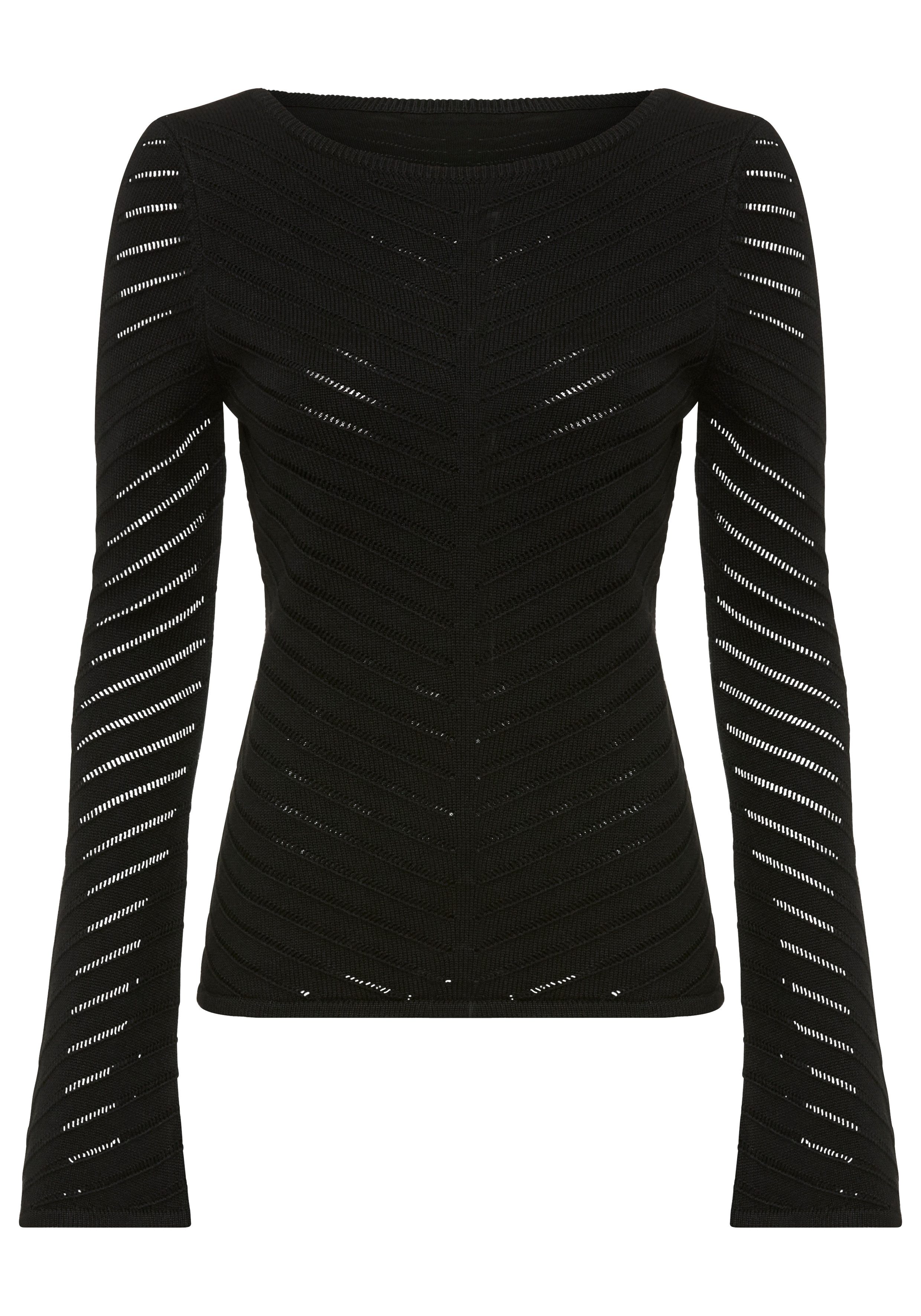 BOSS ORANGE Strickpullover Falonina Premium Damenmode mit feinem Lochstrick günstig online kaufen