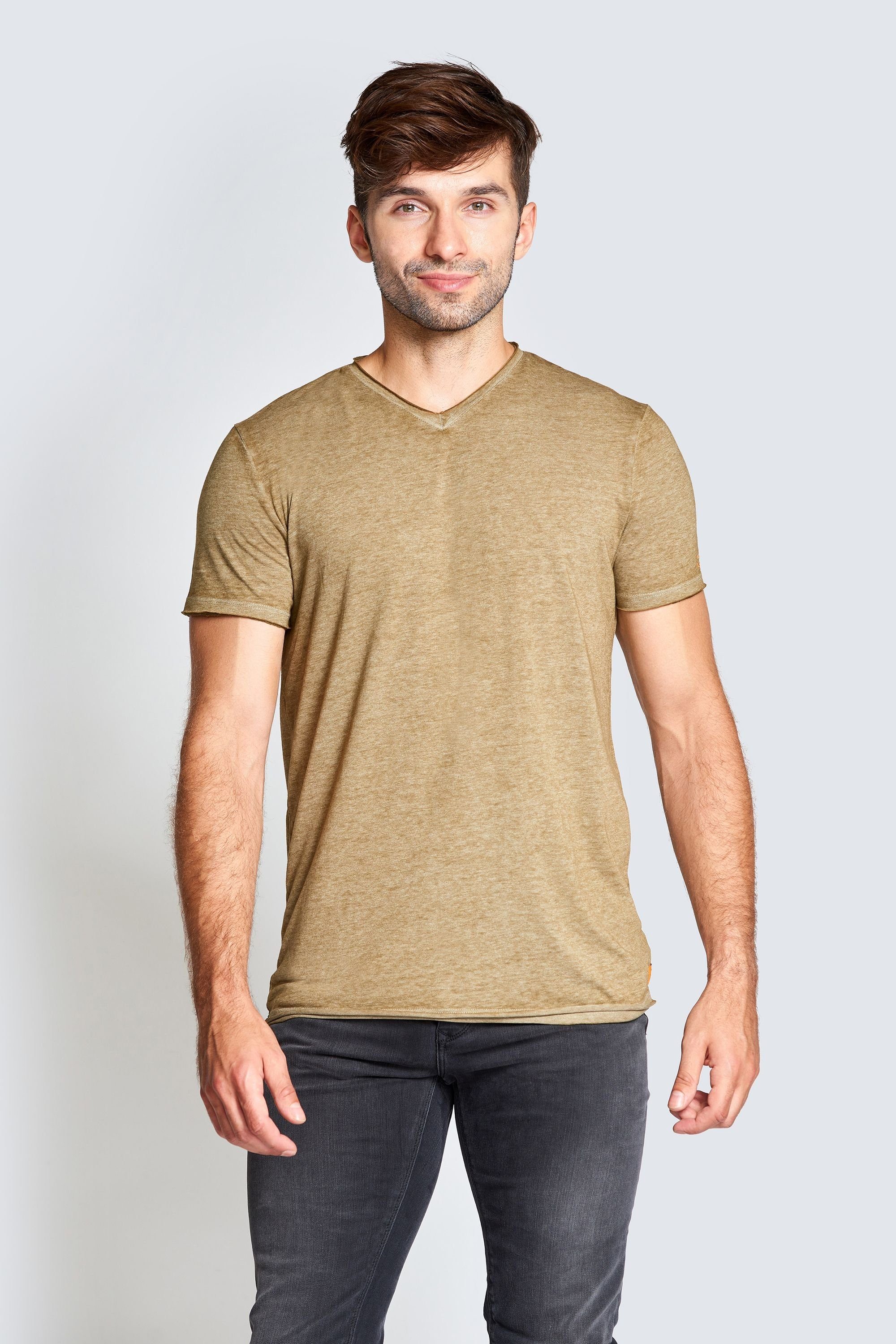 Zhrill Longshirt T-Shirt Olive (0-tlg) Riley