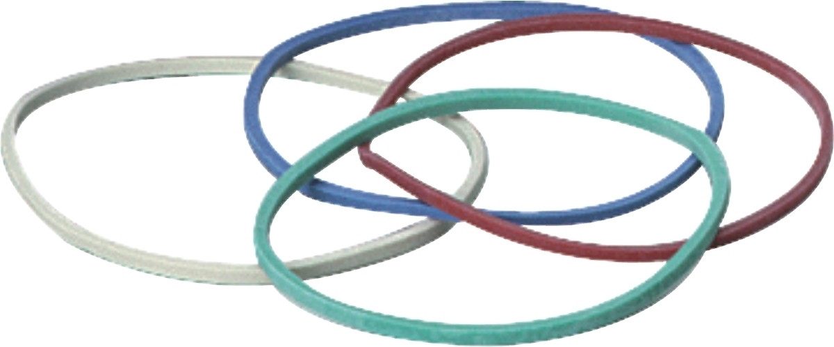 ALCO Gummibänder Gummiringe 65mm 50g farbig
