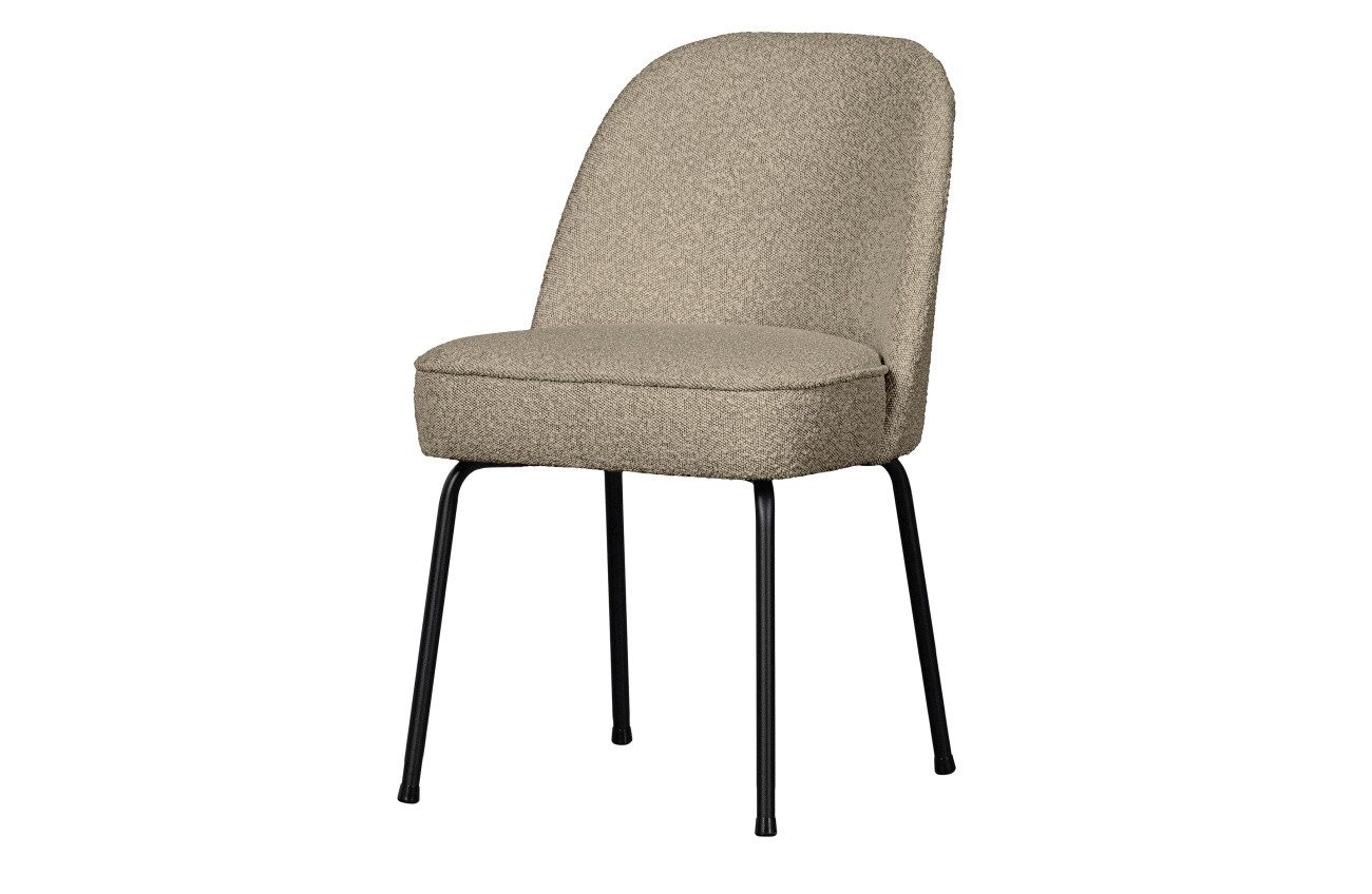 WOOOD Stuhl Vogue aus Boucle-Stoff, Beige