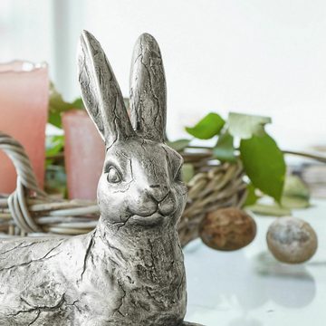 Mirabeau Osterfigur Hase Fiorentin silber