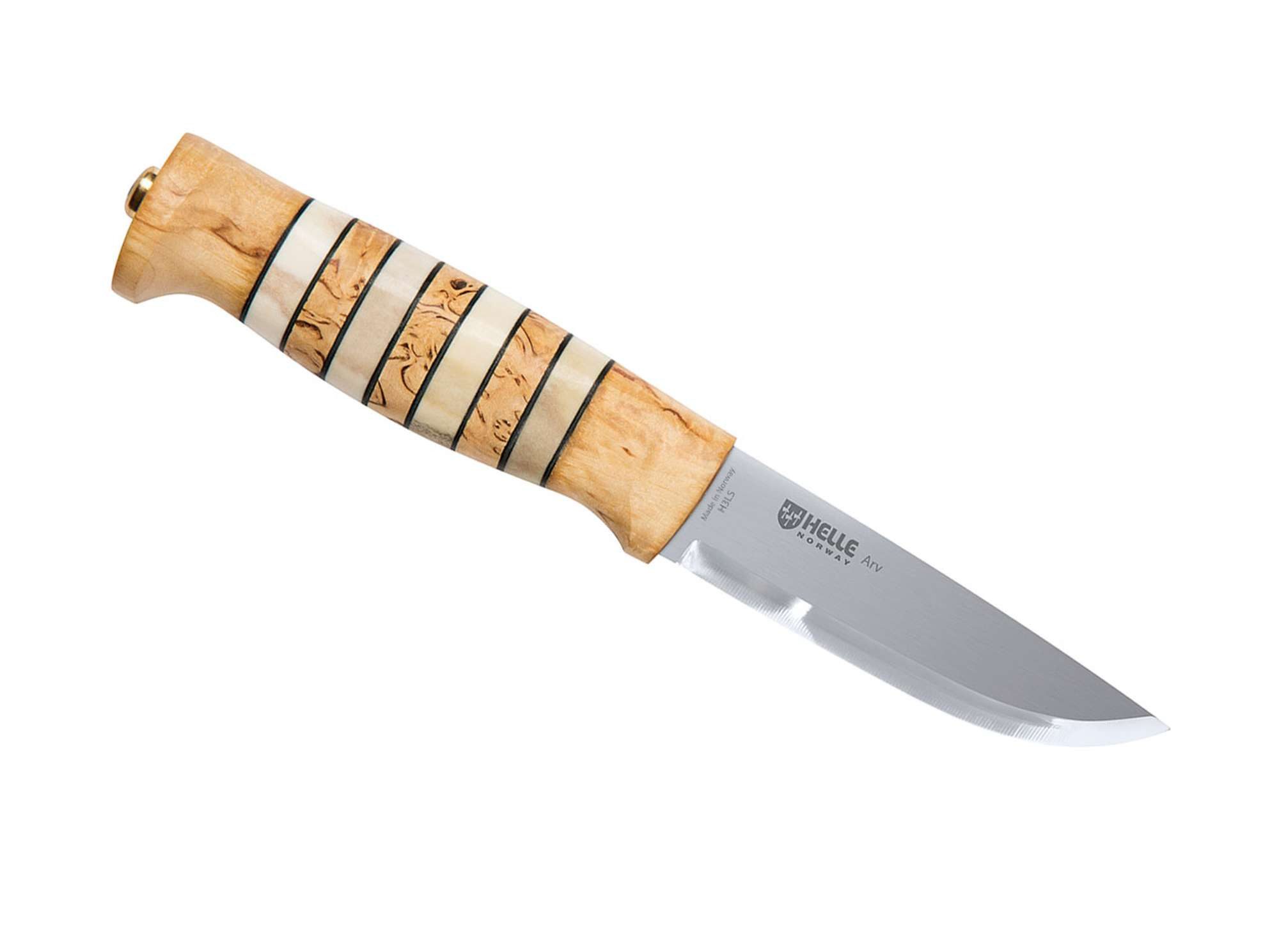 Helle Universalmesser Helle Arv Outdoormesser Laminatstahl Birke Leder Norwegen