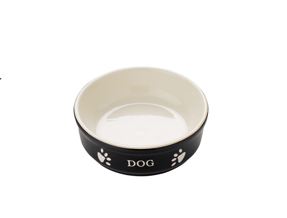 Nobby Napf Nobby Keramiknapf Dog - schwarz/beige Fassungsvermögen / Maße: 130 ml