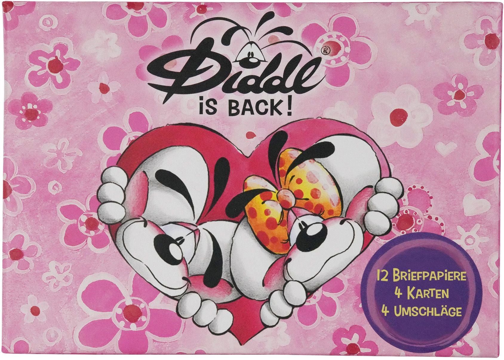 Diddl Briefpapier Diddl Briefpapier-Set 20-tlg. – 12 Briefpapiere, 4 Karten, 4 Umschläge