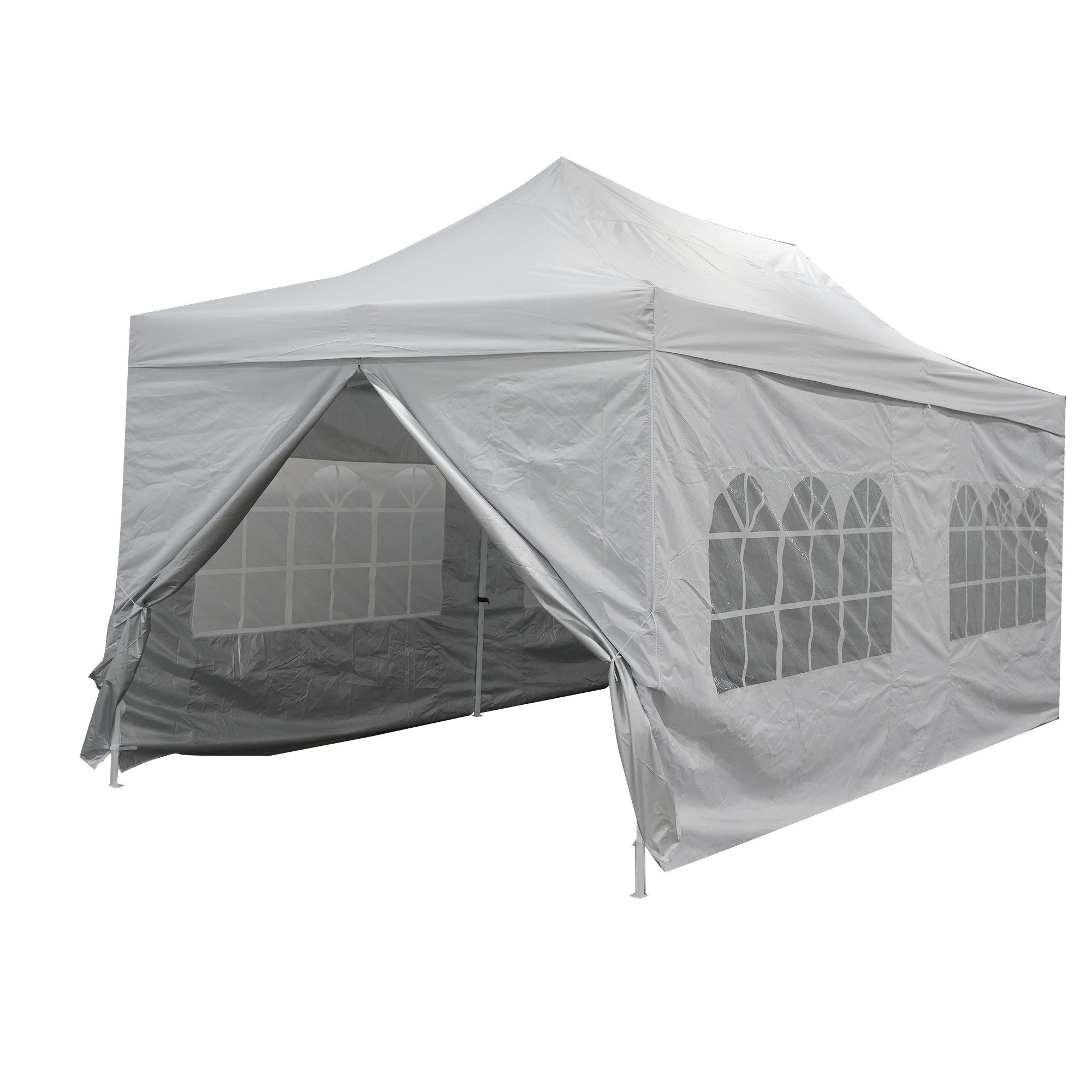 KONIFERA Faltpavillon Valencia Lux, mit 4 Seitenteilen, Festival & Partyzelt / einfacher Auf-& Abbau / BxTxH: 300x300x330 cm