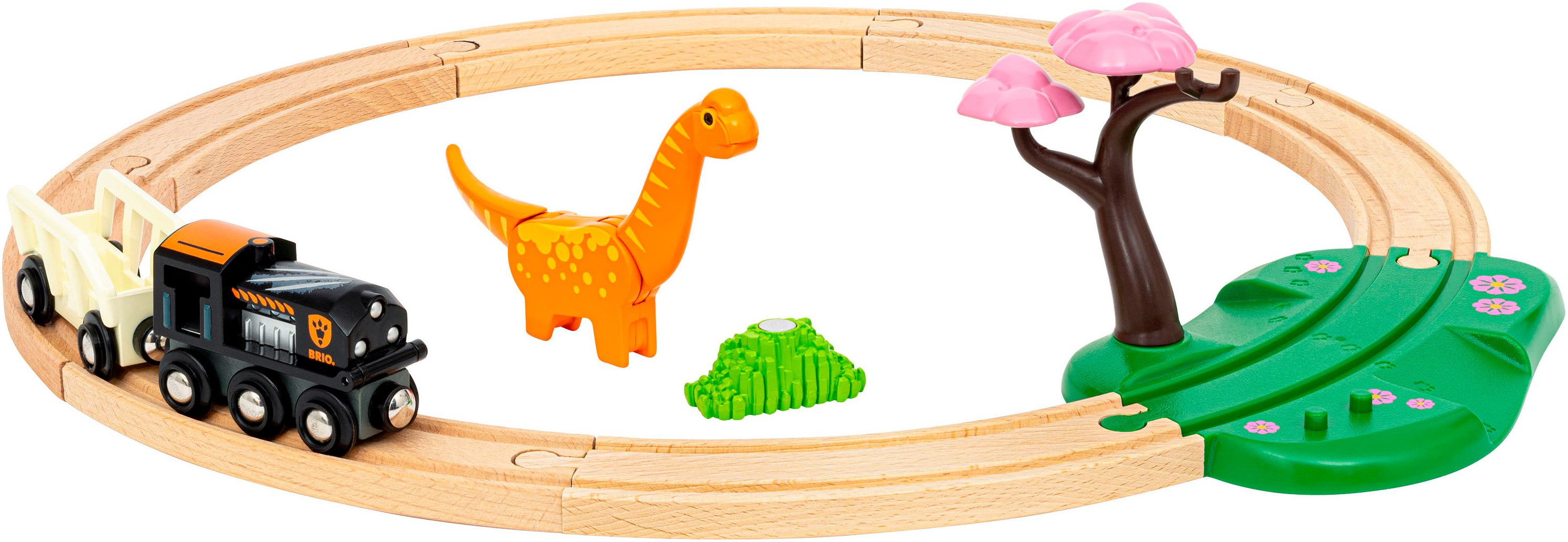 BRIO® Spielzeug-Eisenbahn BRIO® WORLD, Dinosaurier Bahn Set, (Set, 12-tlg), günstig online kaufen