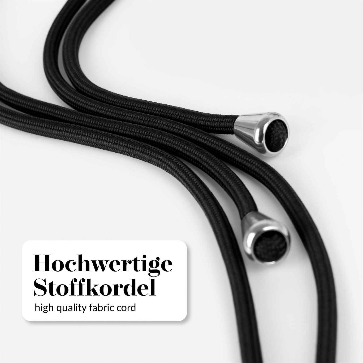 moex Handykette für Emporia SMART.6 Lite Handyband ohne Hülle Unleash Schwarz 5,45 Zoll, Umhängeband mit Karabiner Handy Kette zum Umhängen Band abnehmbar