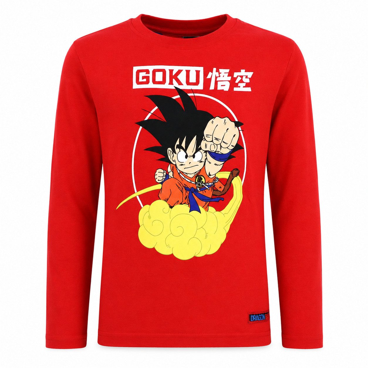 Dragon Ball Langarmshirt Anime Dragonball Goku Kinder Jungen langarm Shirt Gr. 104 bis 152 100% Baumwolle