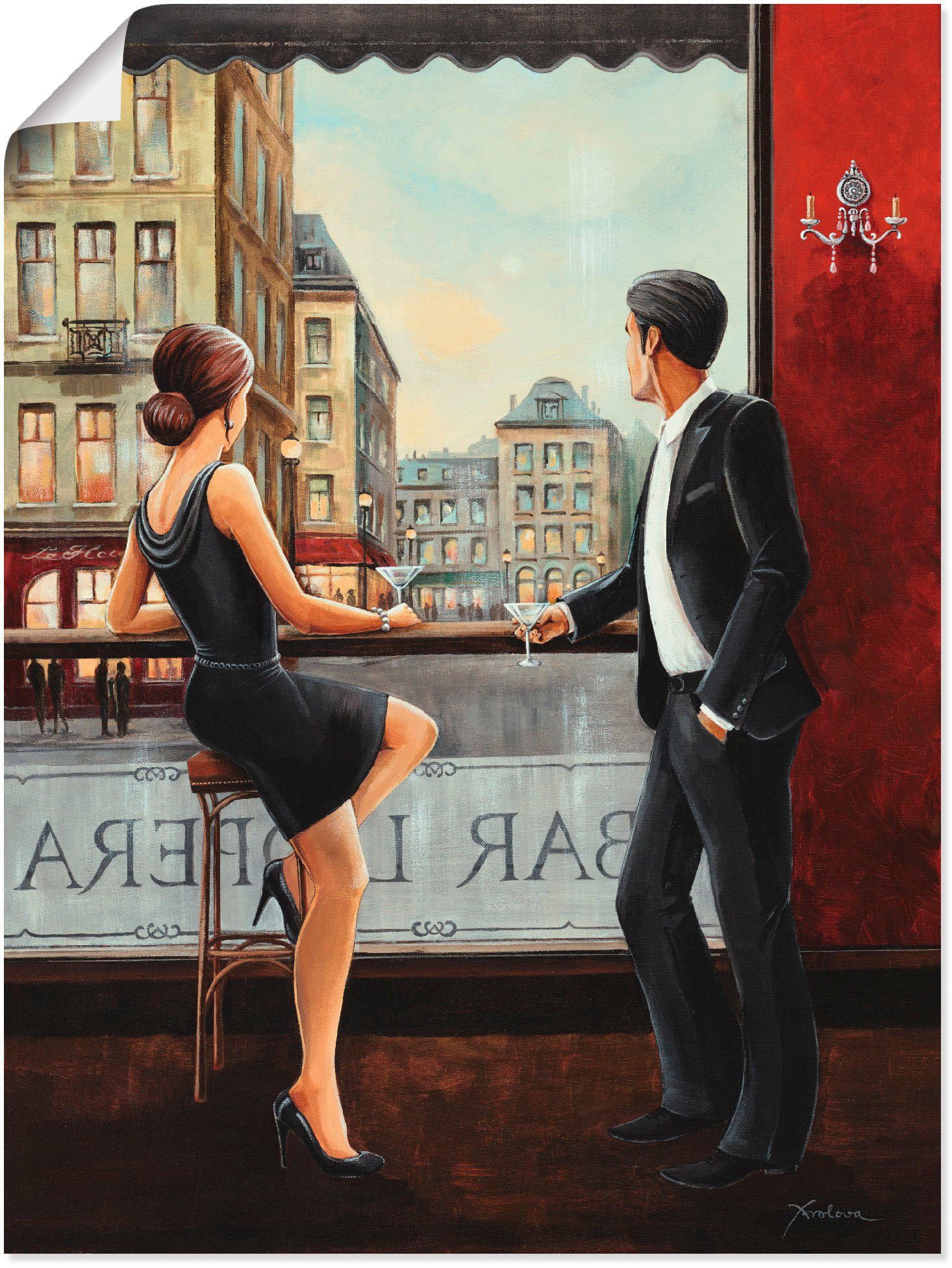 Artland Wandbild Bar, Bar & Lounges (1 St), als Alubild, Leinwandbild, Poster in verschied. Größen