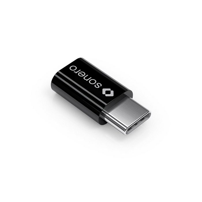 sonero Sonero U-A111 USB-Adapter (USB-C Stecker auf Micro USB-Buchse) schwarz USB-Kabel